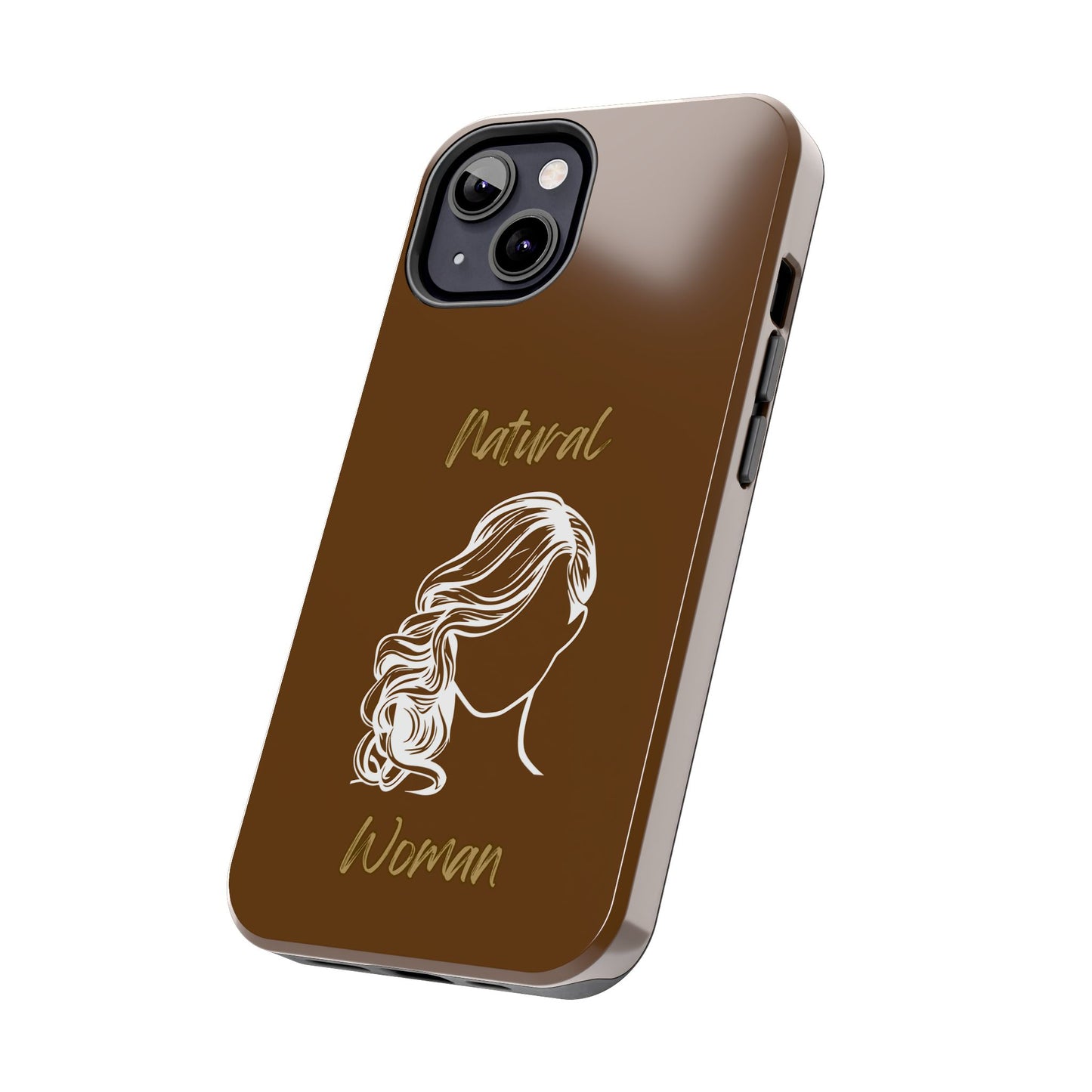 Natural Woman Long Curl (WL)Tough Phone Cases BROWN