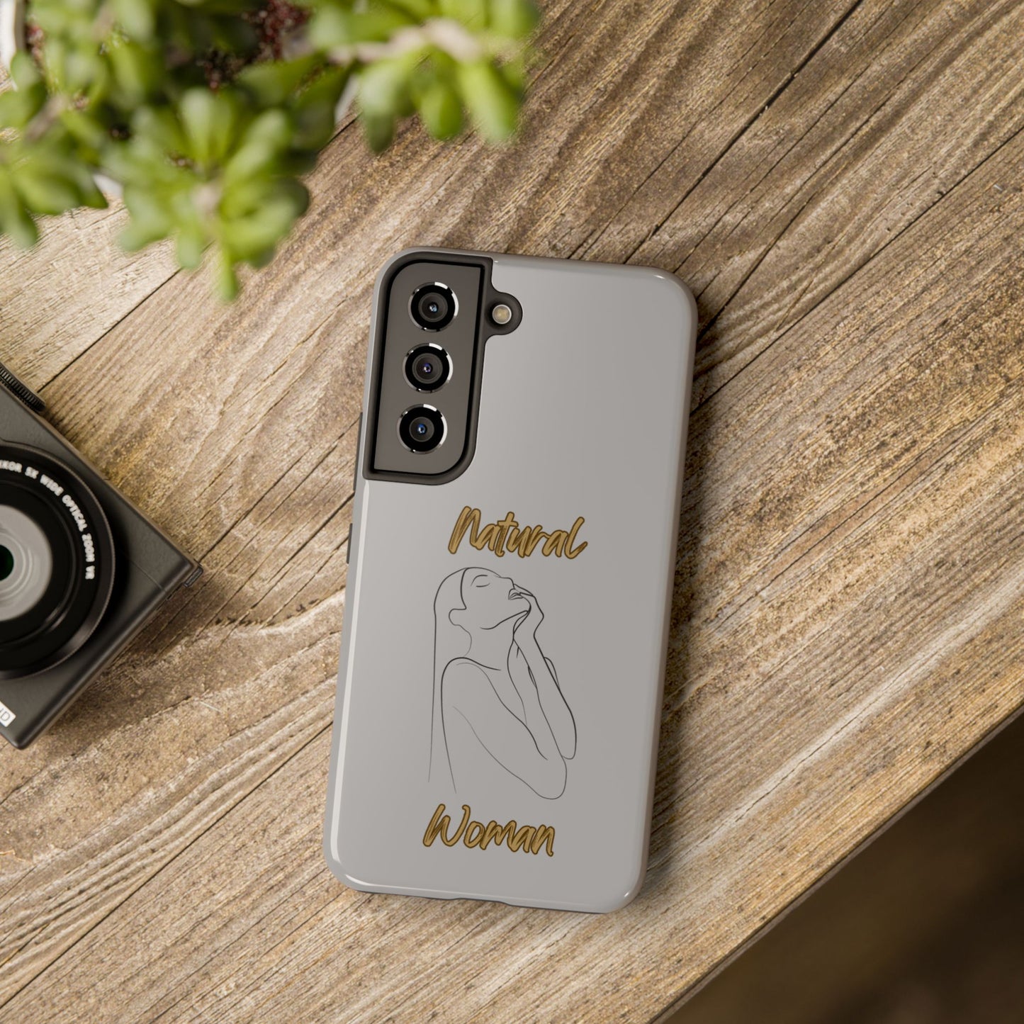 Natural Woman Thank You (BL) Tough Phone Cases LIGHT GREY