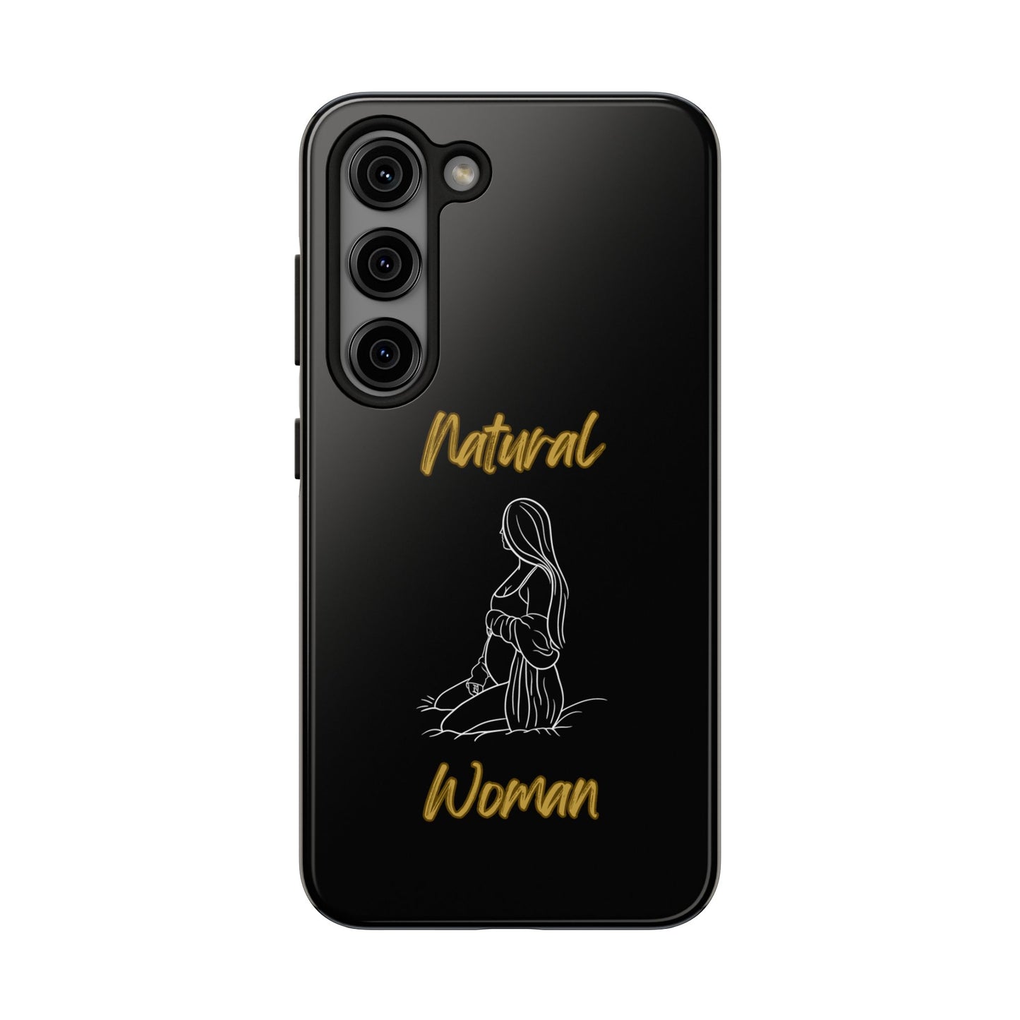 Natural Woman Expecting (WL)Tough Phone Cases BLACK