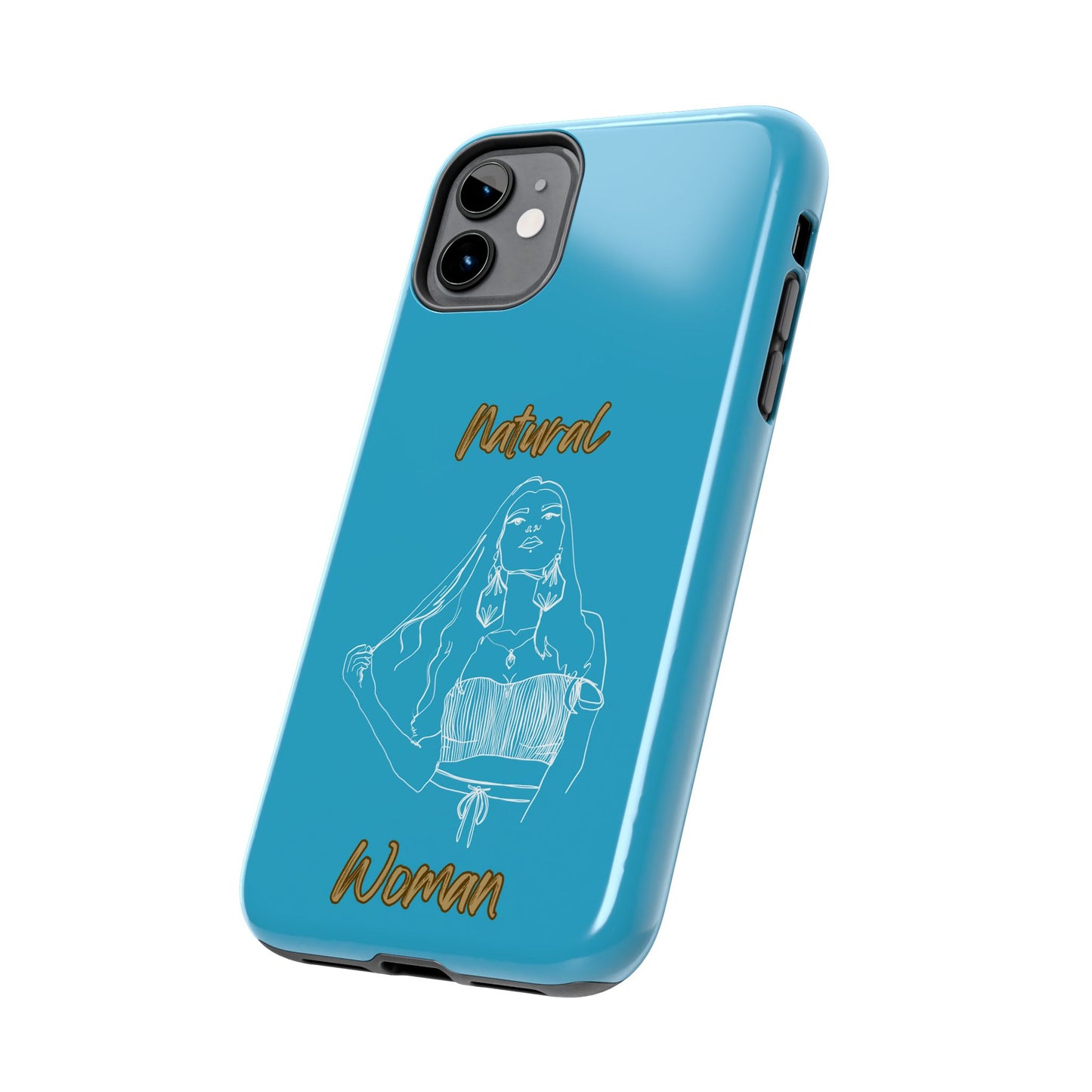 Natural Woman Thinking (WL)Tough Phone Cases TURQUOISE