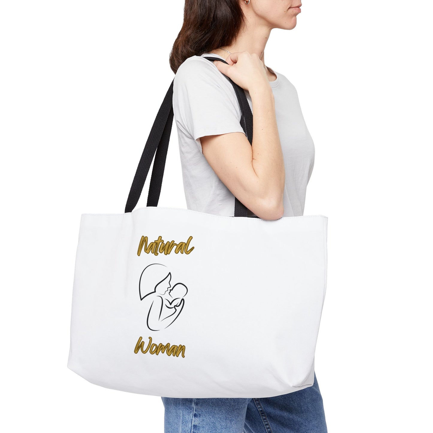 Natural Woman Long Awaited (BL) Weekender Tote Bag WHITE
