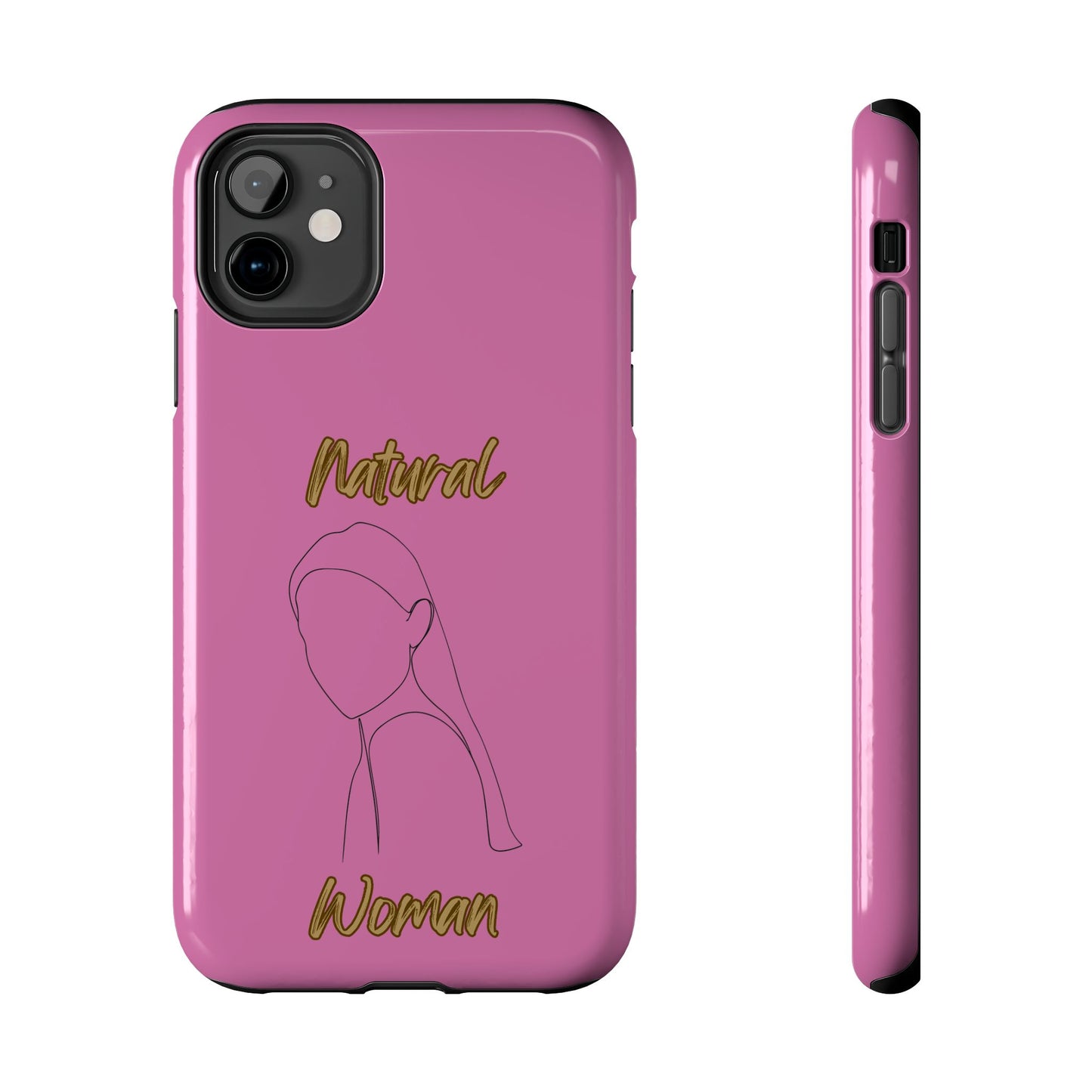 Natural Woman Tilted Look (BL) Tough Phone Cases LIGHT PINK