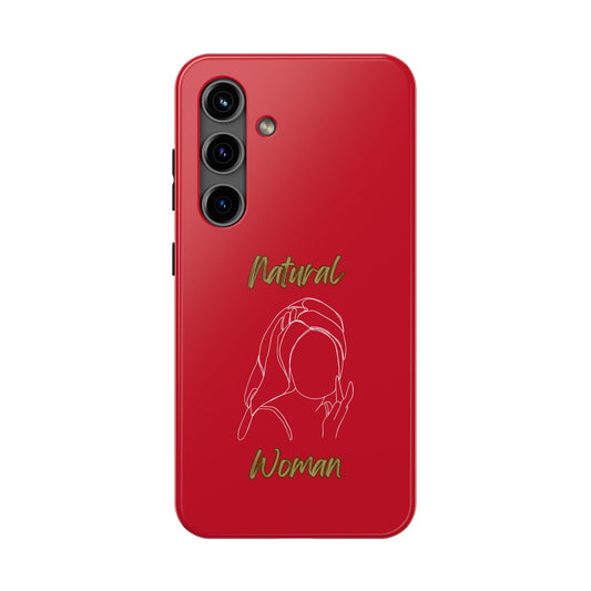 Natural Woman Towel Wrapped (WL)Tough Phone Cases DARK RED