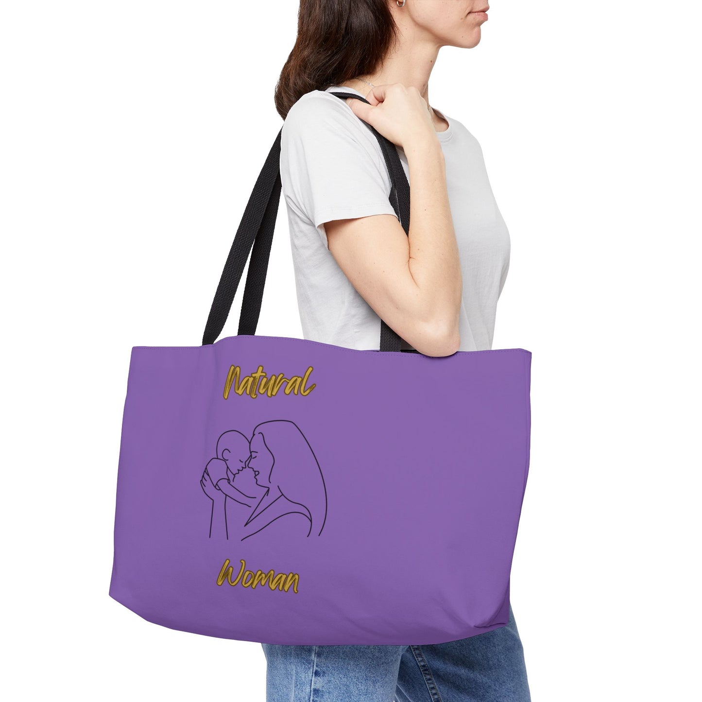 Natural Woman Joy (BL) Weekender Tote Bag LIGHT PURPLE