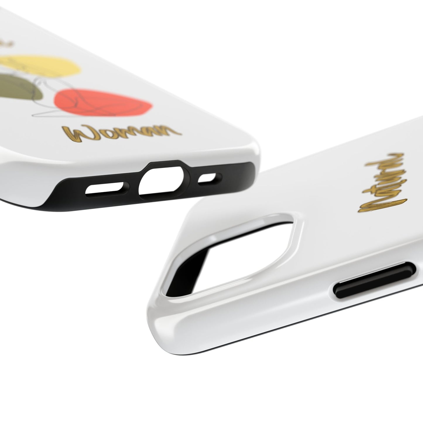 Natural Woman Colorful Pose (BL)Tough Phone Cases WHITE