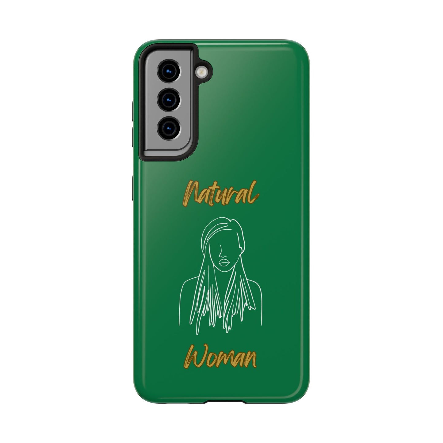 Natural Woman Content (WL)Tough Phone Cases DARK GREEN