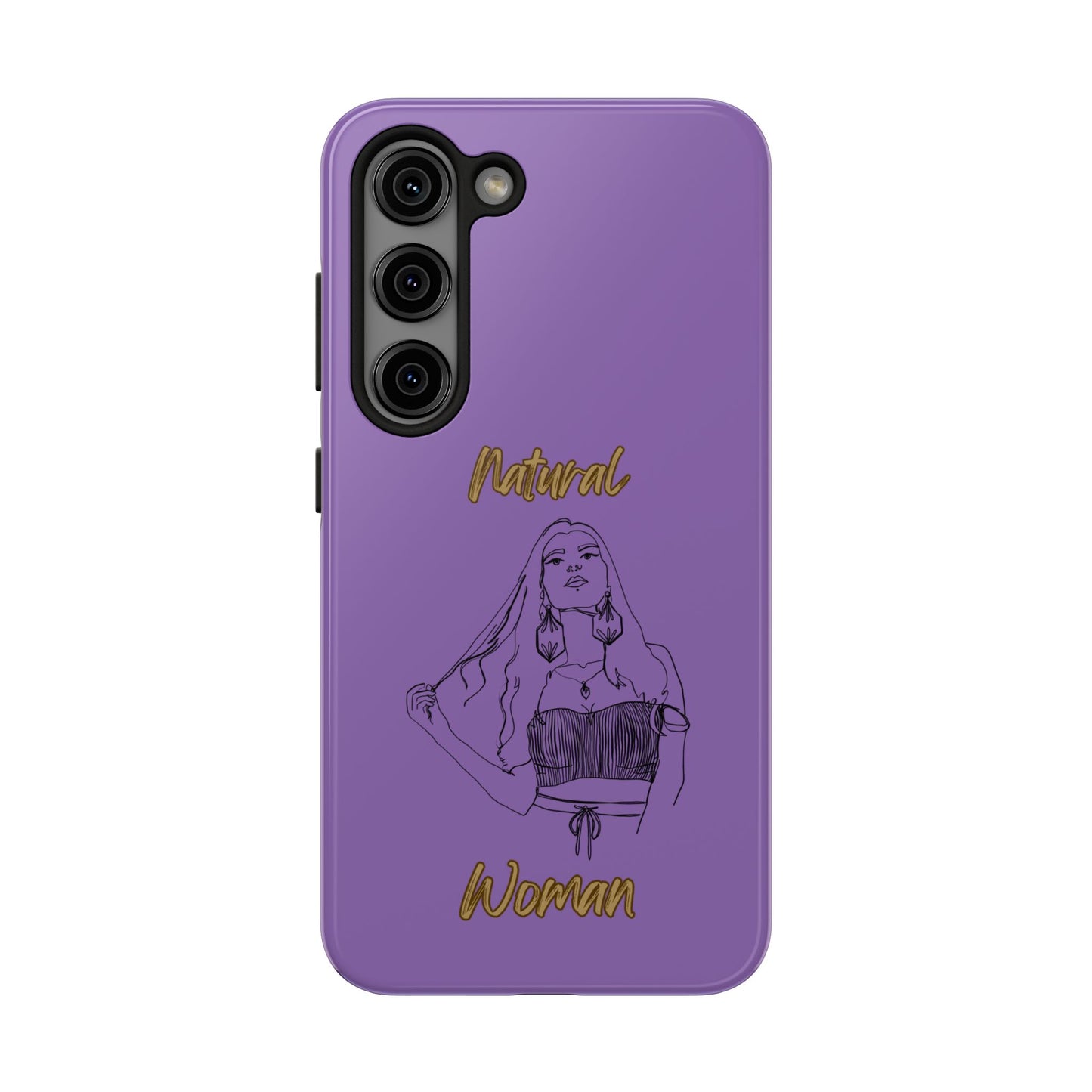 Natural Woman Thinking (BL)Tough Phone Cases LIGHT PURPLE