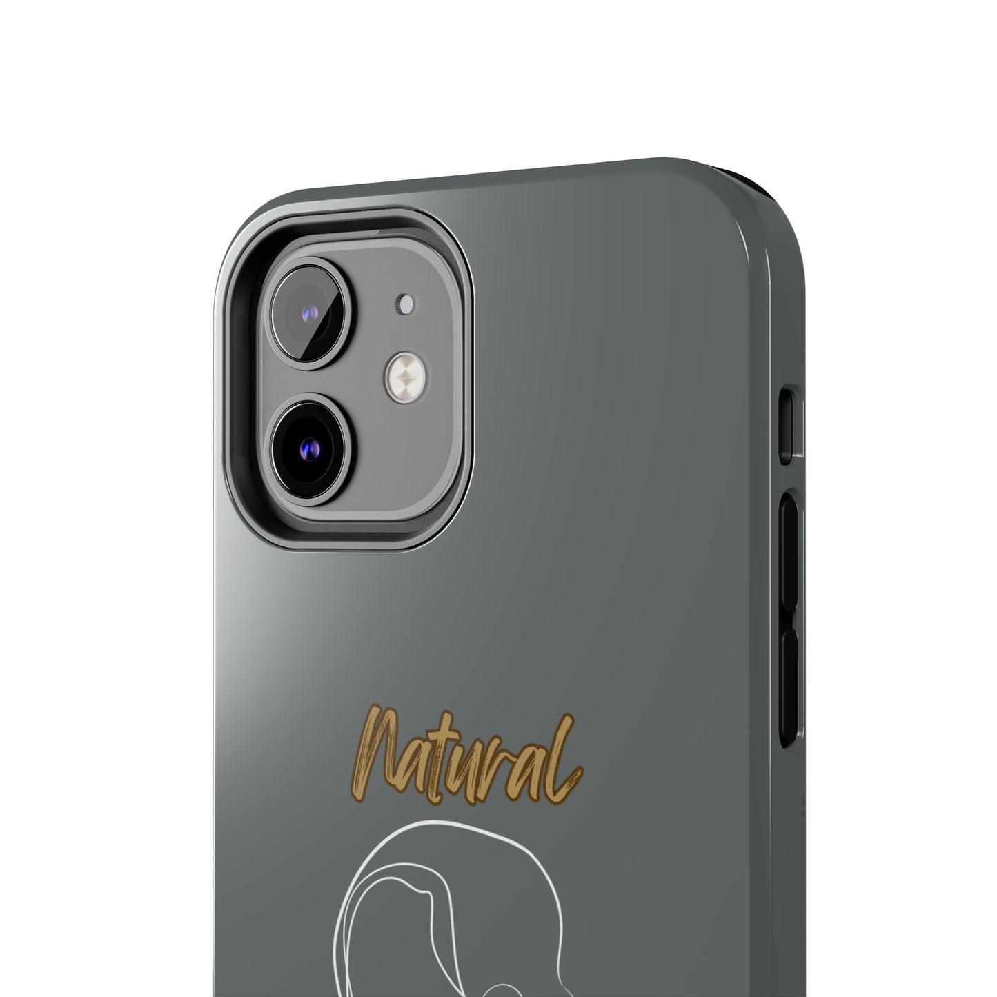 Natural Woman Hanging Hair (WL) Tough Phone Cases DARK GREY