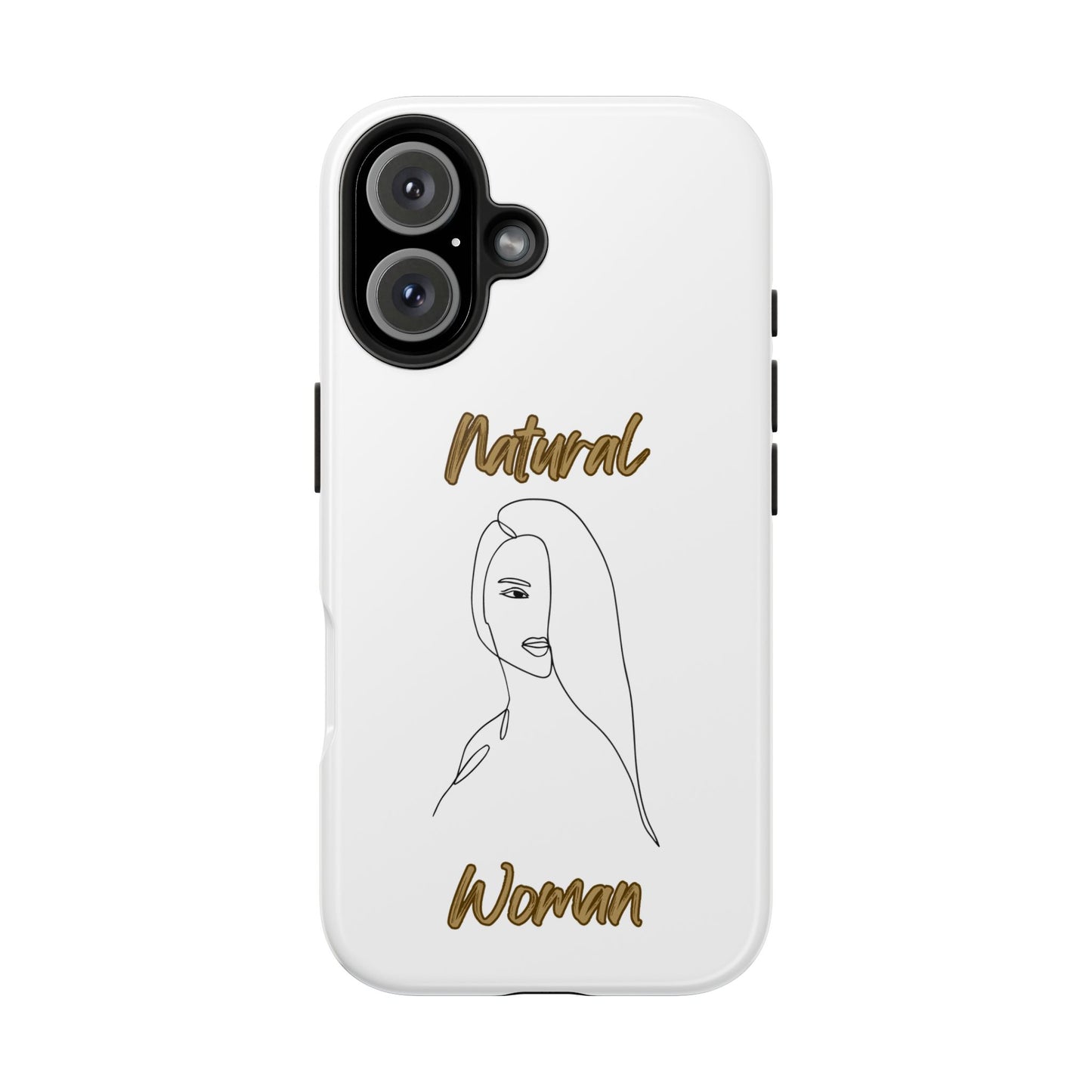 Natural Woman Covered Eye (BL)Tough Phone Cases WHITE