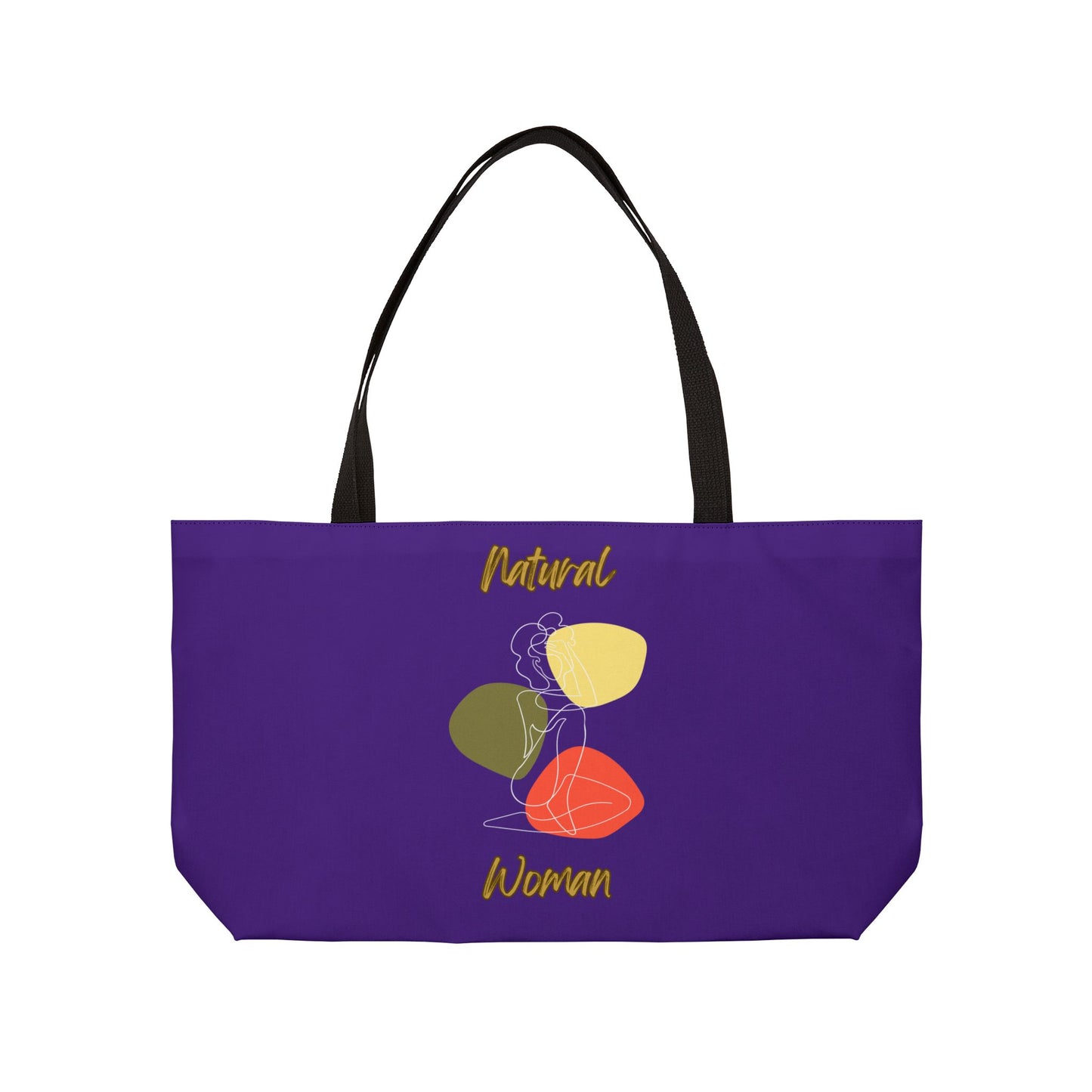 Natural Woman Colorful Pose (WL) Weekender Tote Bag PURPLE