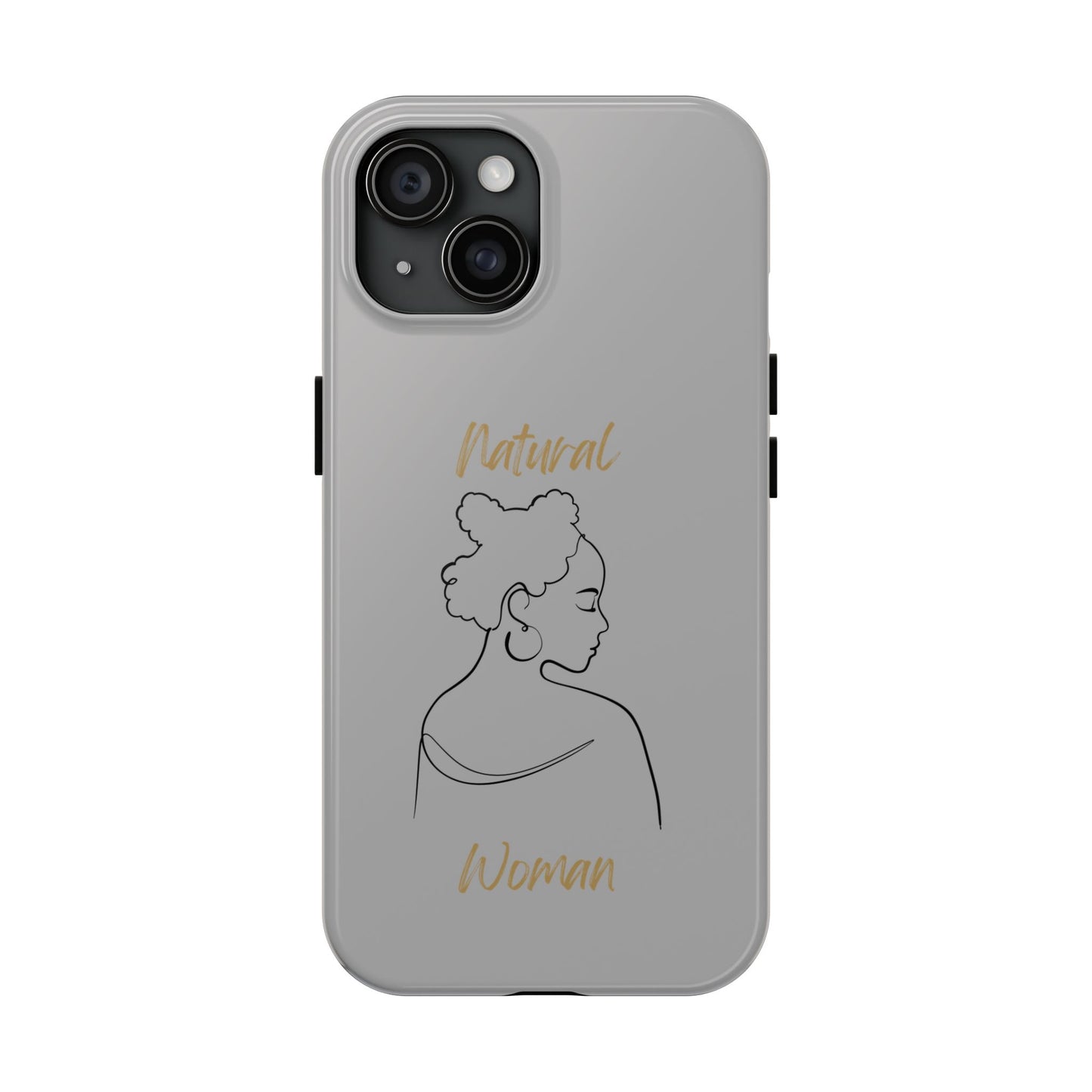 Natural Woman Twists (BL) Tough Phone Cases LIGHT GREY