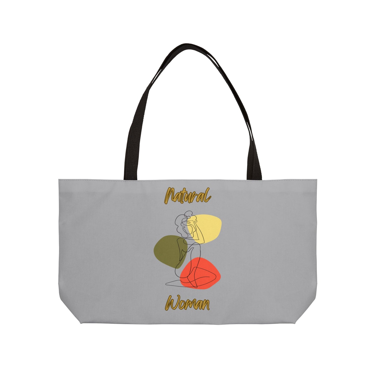Natural Woman Colorful Pose (BL) Weekender Tote Bag LIGHT GREY
