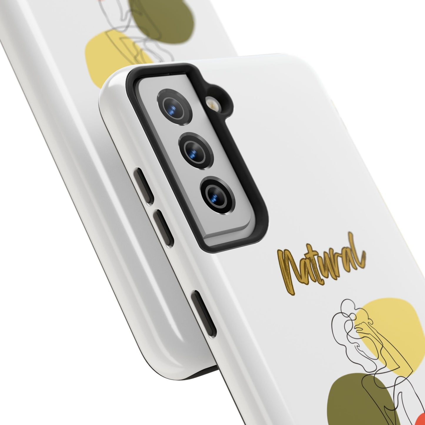 Natural Woman Colorful Pose (BL)Tough Phone Cases WHITE