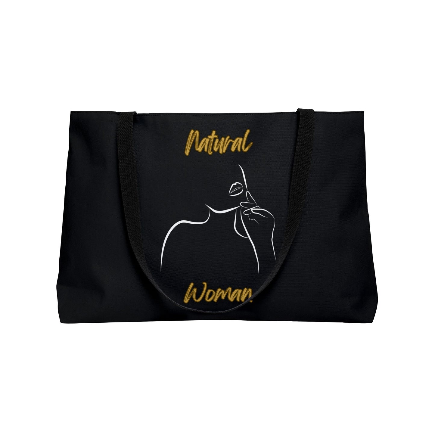 Natural Woman Chin Up (WL) Weekender Tote Bag BLACK