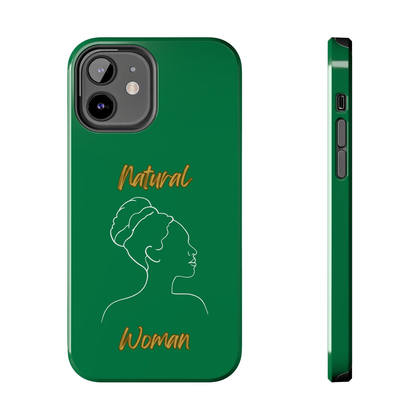 Natural Woman Mixed (WL)Tough Phone Cases DARK GREEN