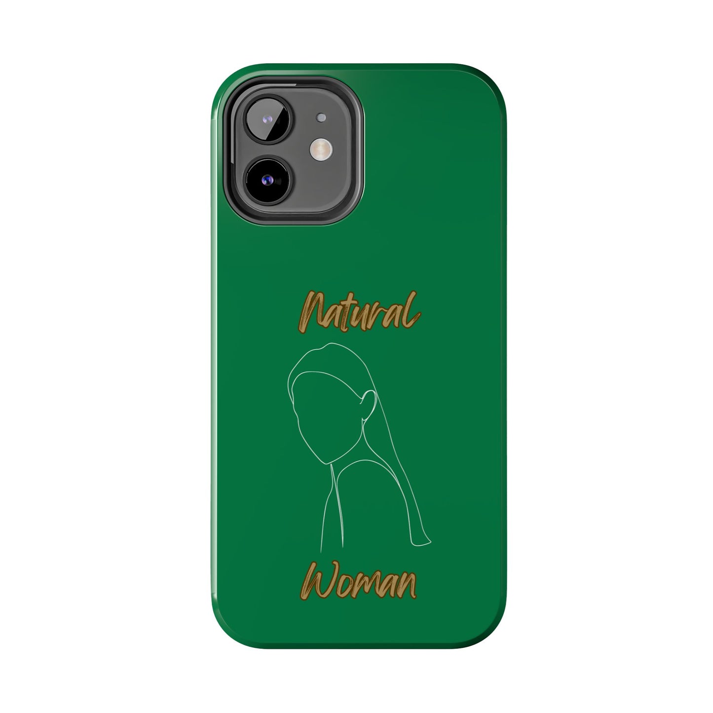 Natural Woman Tilted Look (WL) Tough Phone Cases DARK GREEN