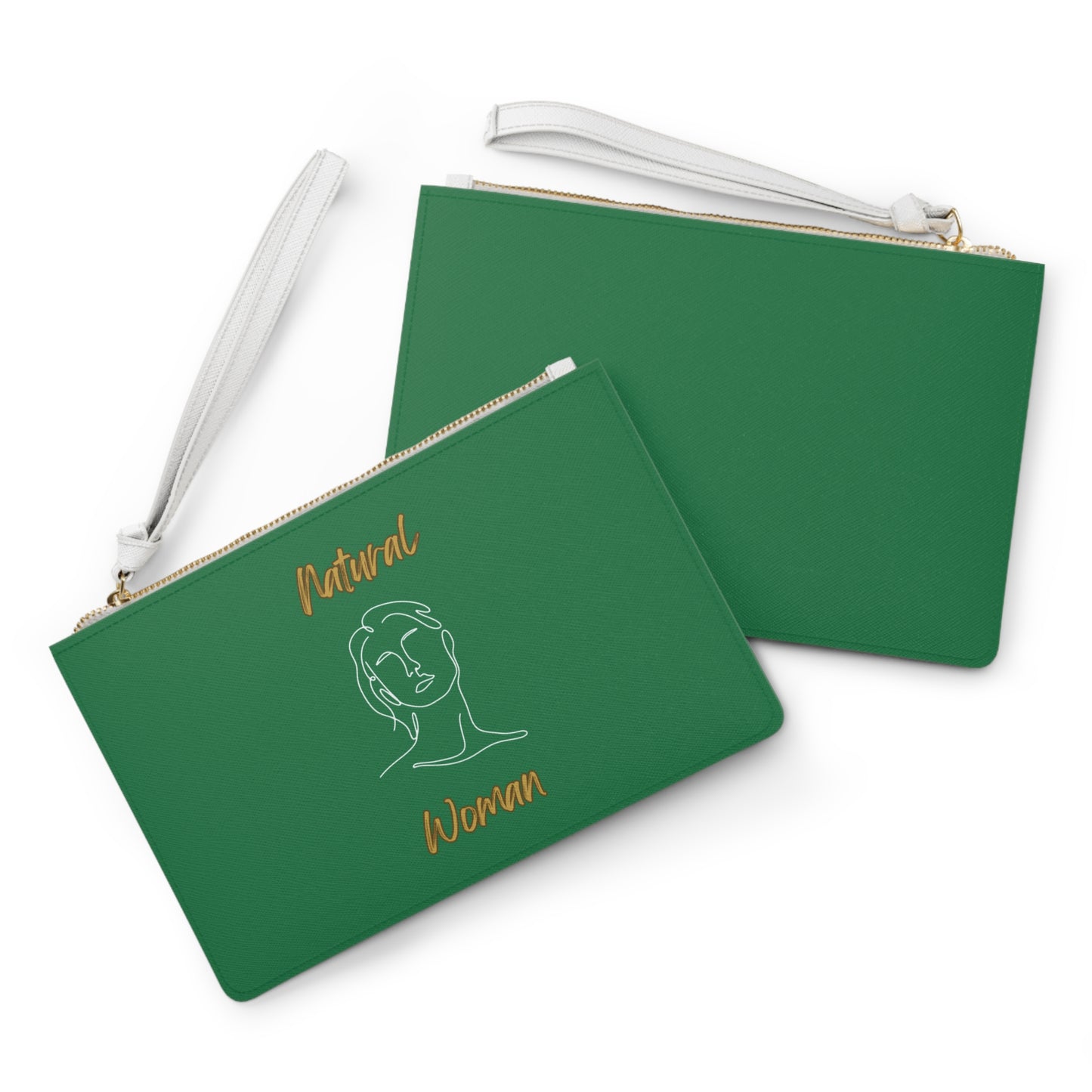 Natural Woman Hello (WL) Clutch Bag DARK GREEN