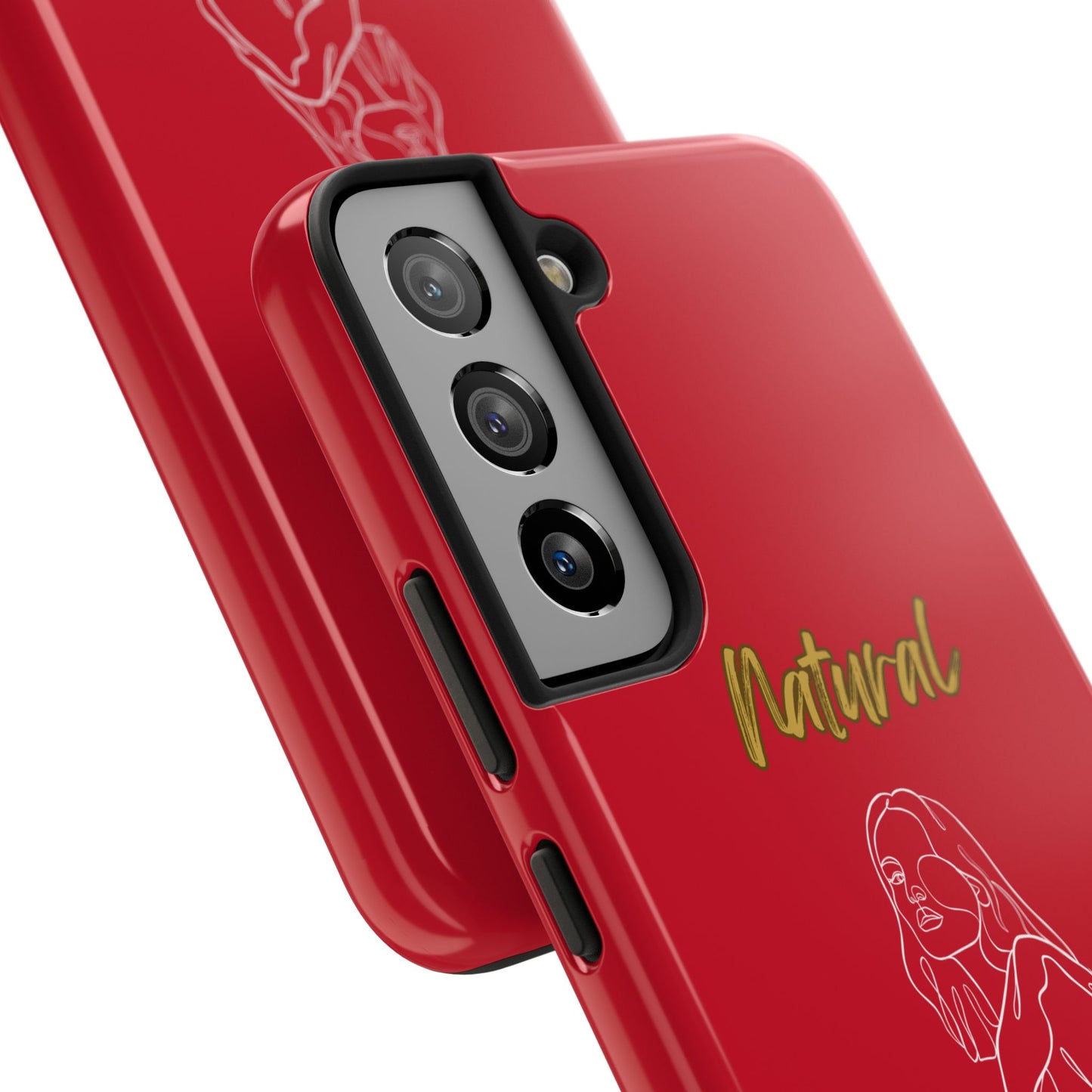 Natural Woman Care Free (WL)Tough Phone Cases DARK RED