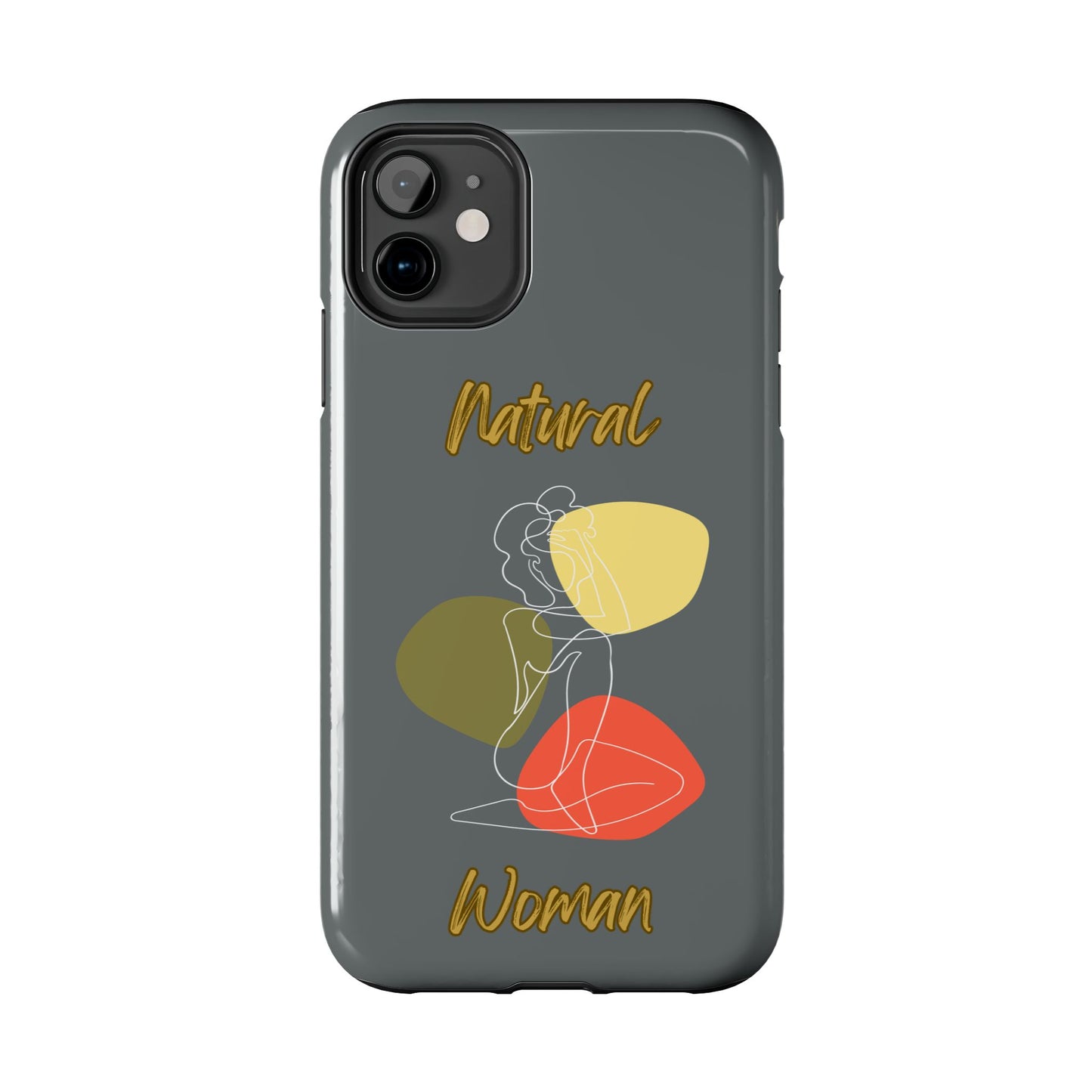 Natural Woman Colorful Pose (WL)Tough Phone Cases DARK GREY