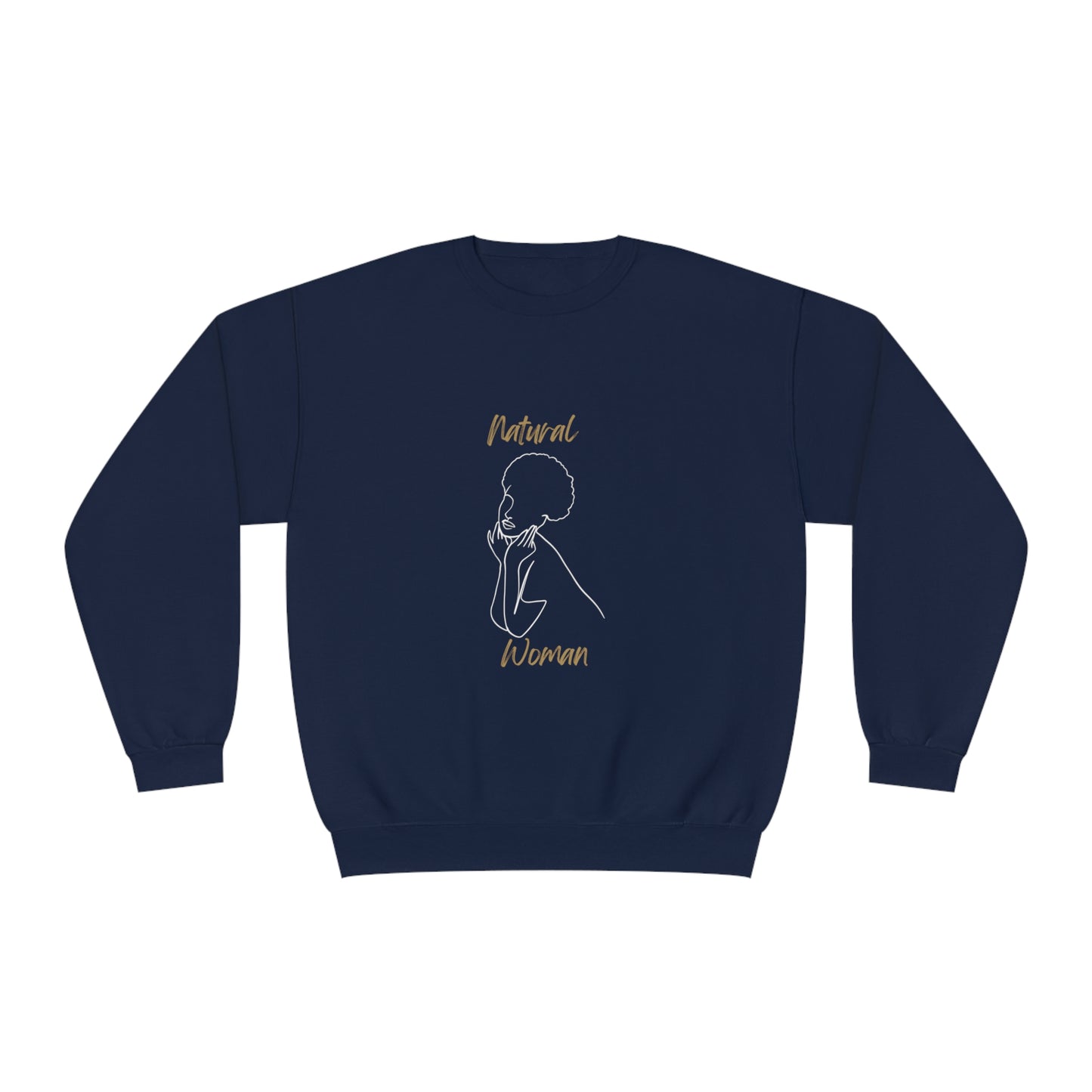 Natural Woman Cute Afro (WL) Crewneck Sweatshirt