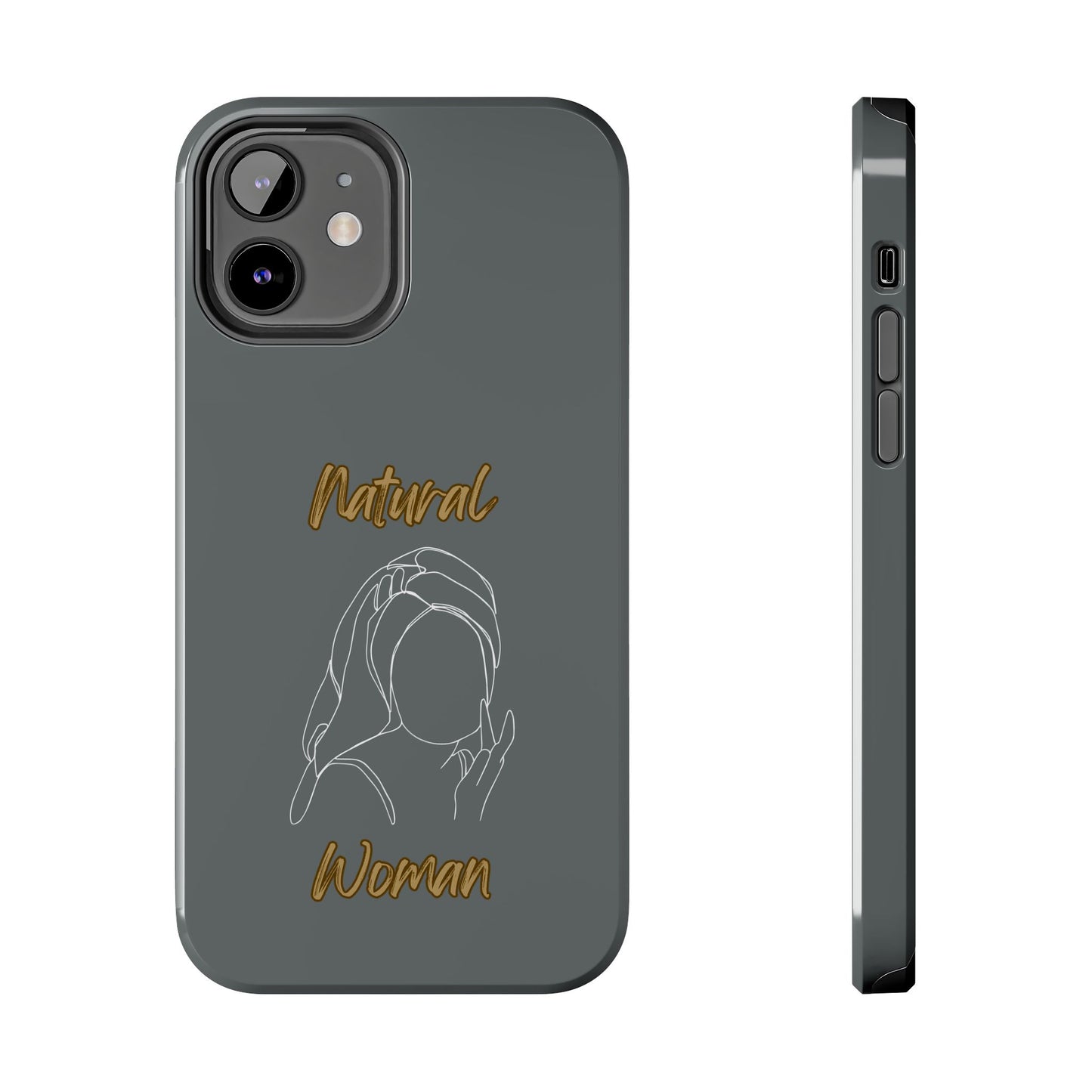 Natural Woman Towel Wrapped (WL)Tough Phone Cases DARK GREY