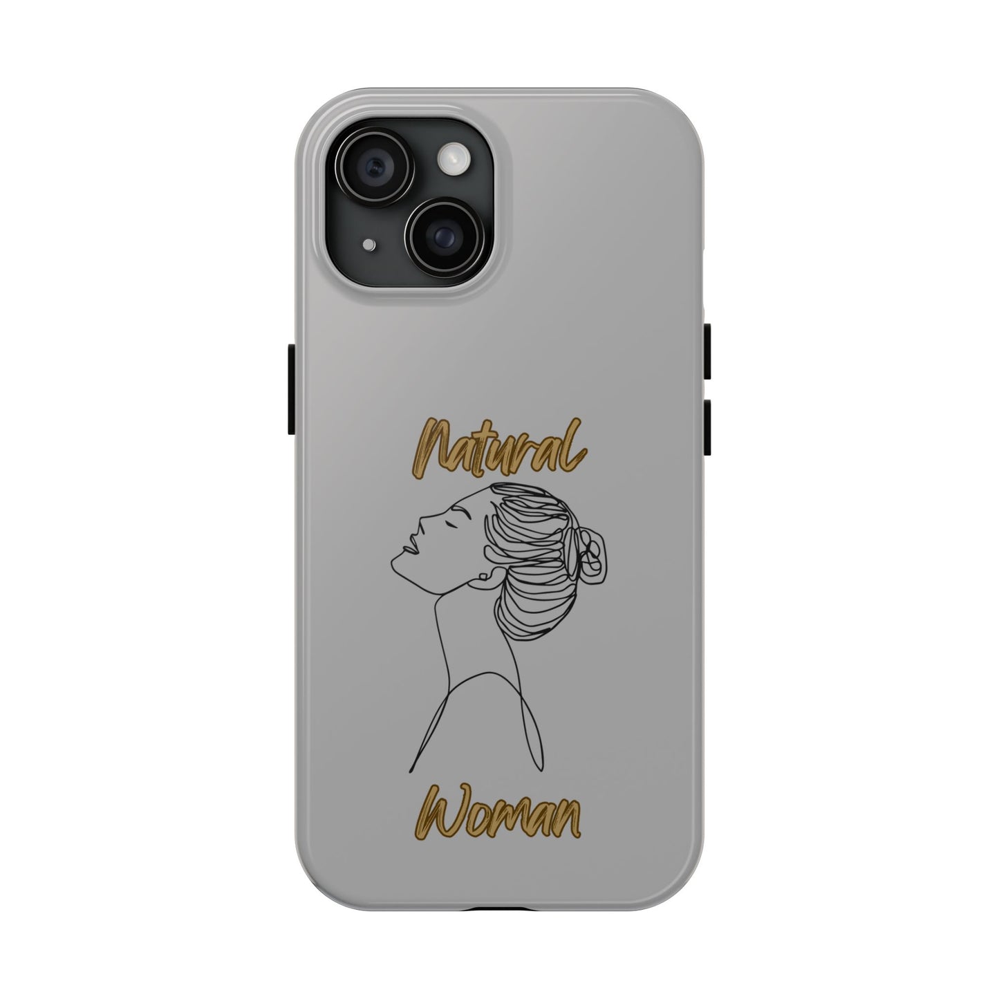 Natural Woman Wet Bun (BL) Tough Phone Cases LIGHT GREY
