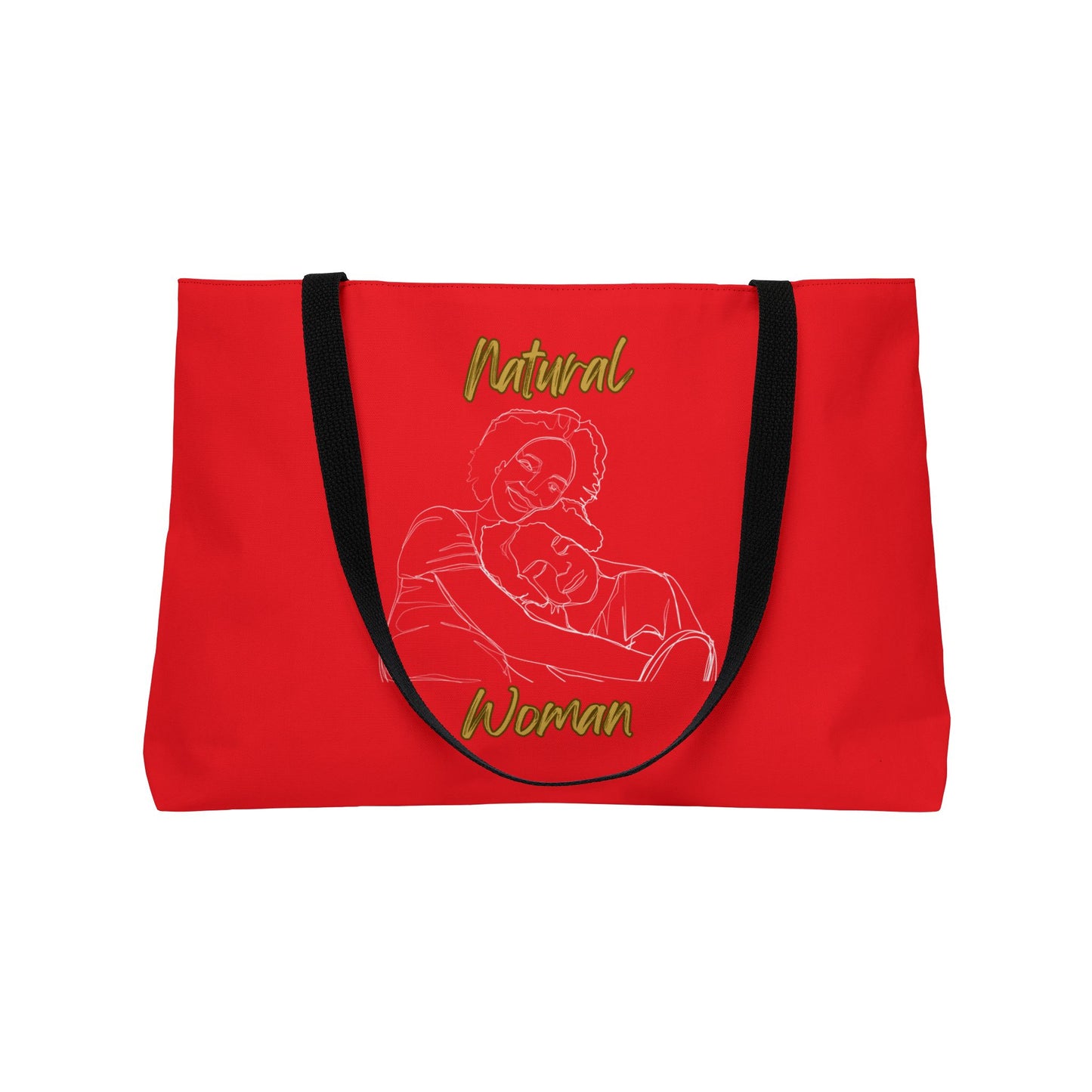 Natural Woman Loving Embrace (WL) Weekender Tote Bag RED