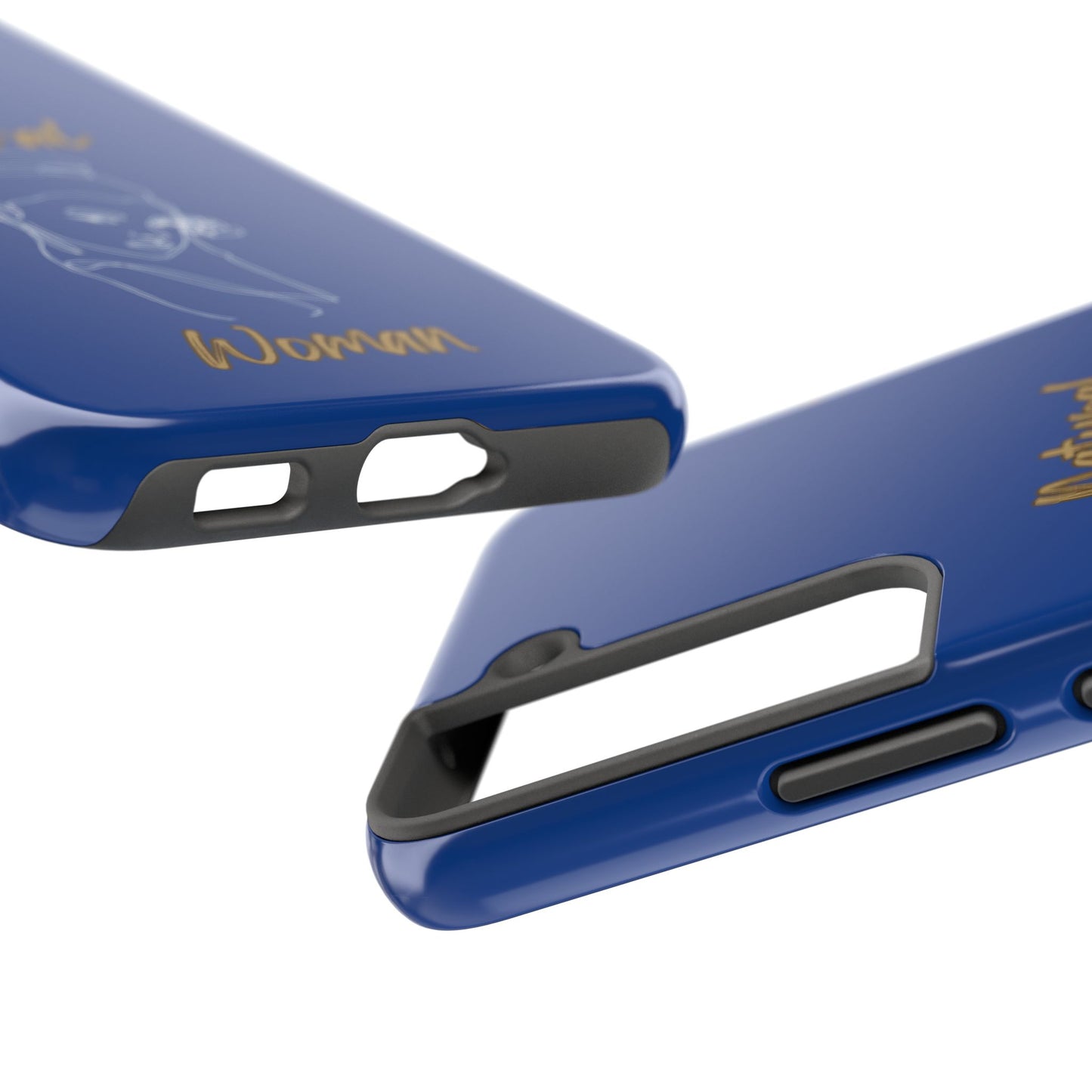 Natural Woman Sassy Bun (WL) Tough Phone Cases DARK BLUE