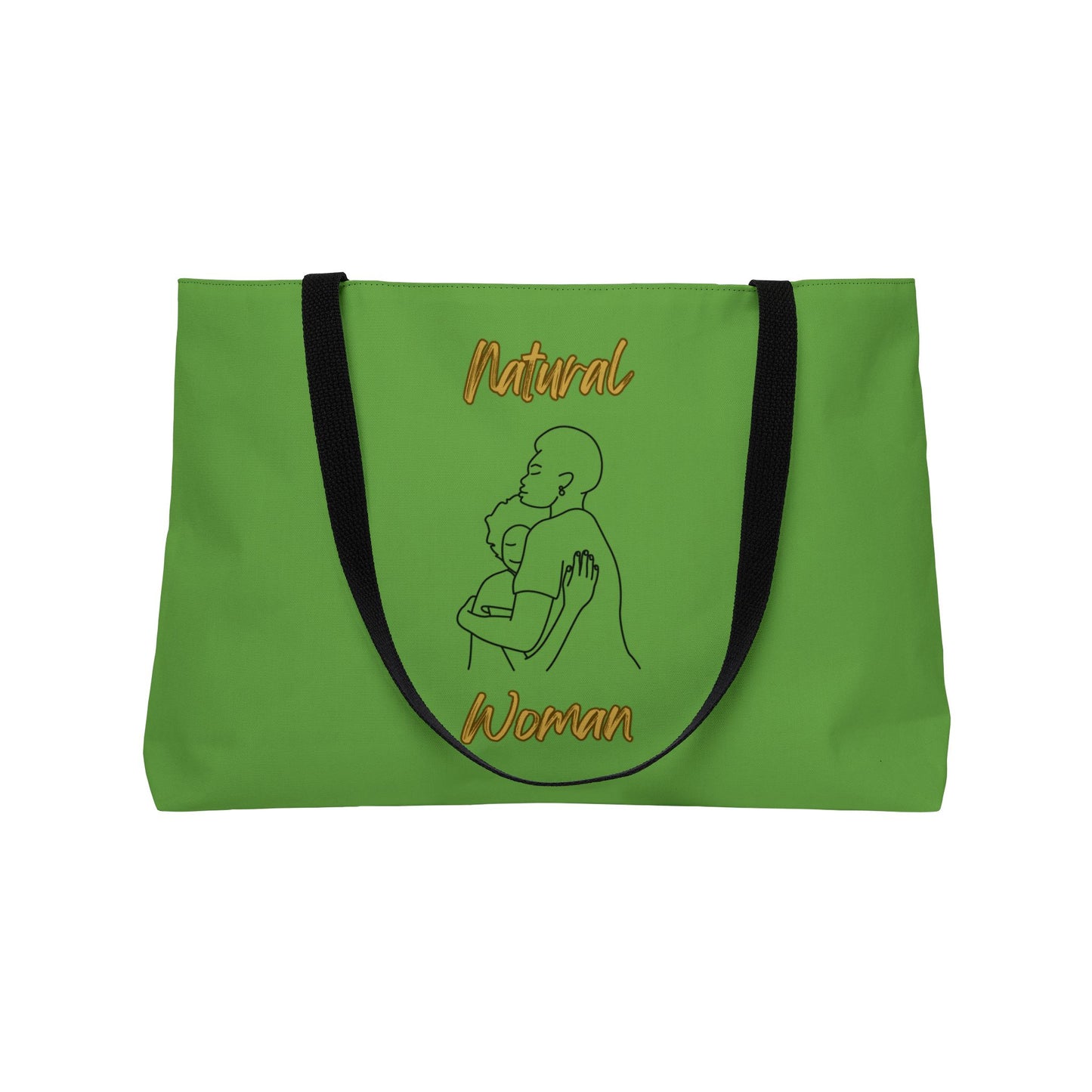Natural Woman Safe With Momma (BL) Weekender Tote Bag GREEN