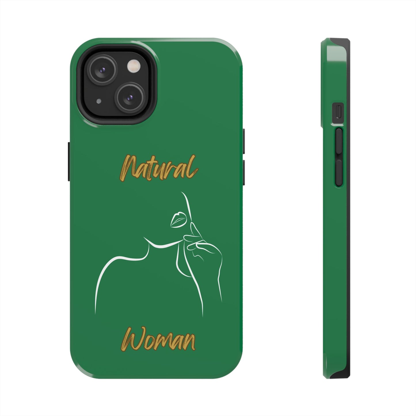Natural Woman Chin Up (WL)Tough Phone Cases DARK GREEN
