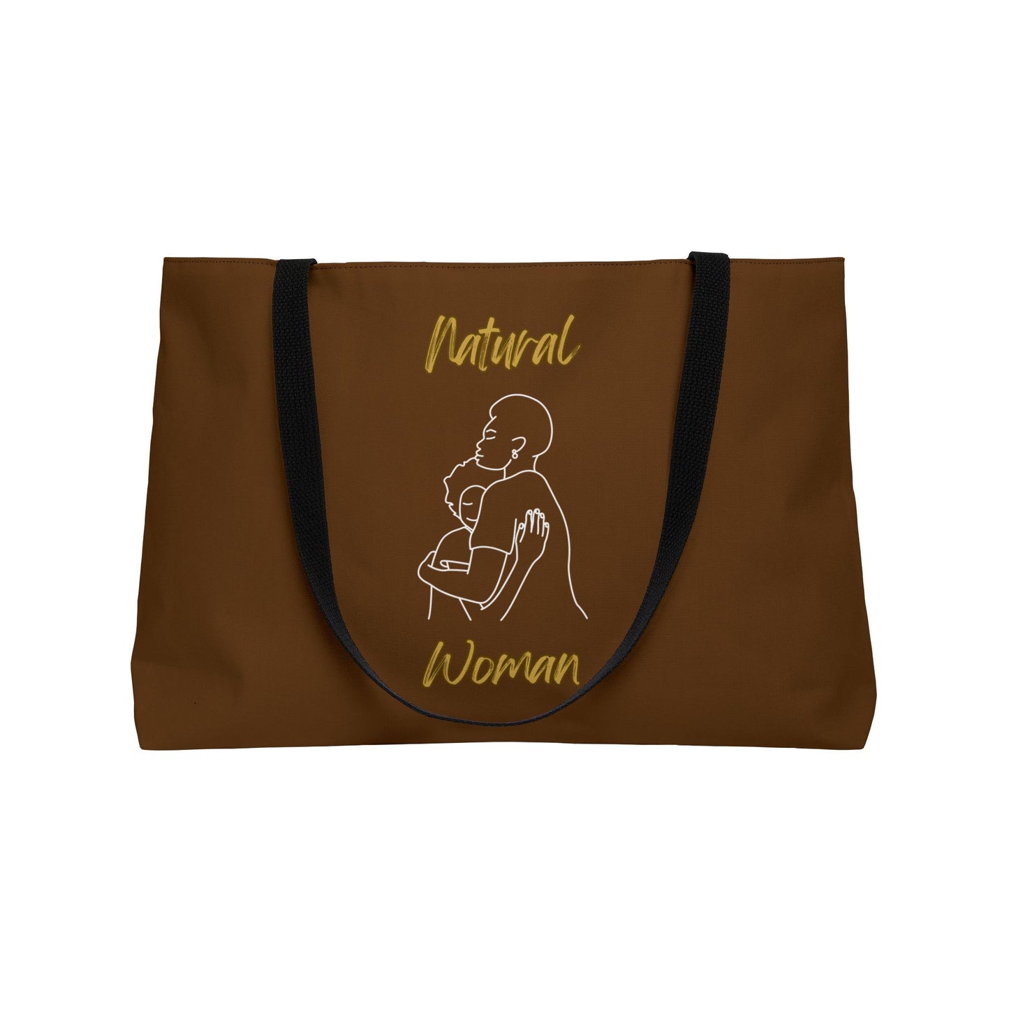Natural Woman Safe With Momma (WL) Weekender Tote Bag BROWN