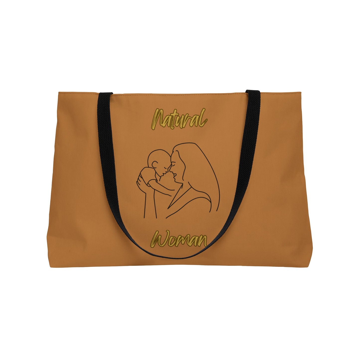 Natural Woman Joy (BL) Weekender Tote Bag LIGHT BROWN