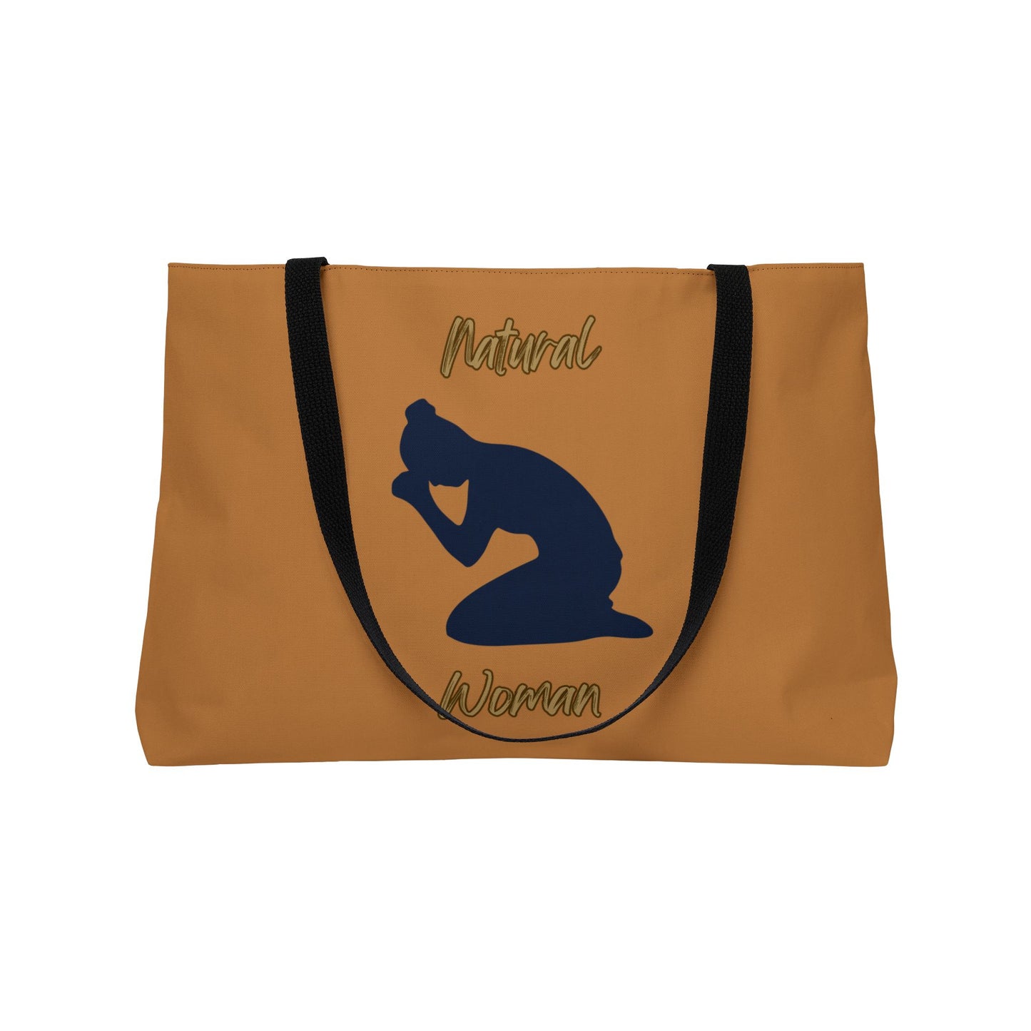 Natural Woman Pray (BL) Weekender Tote Bag LIGHT BROWN