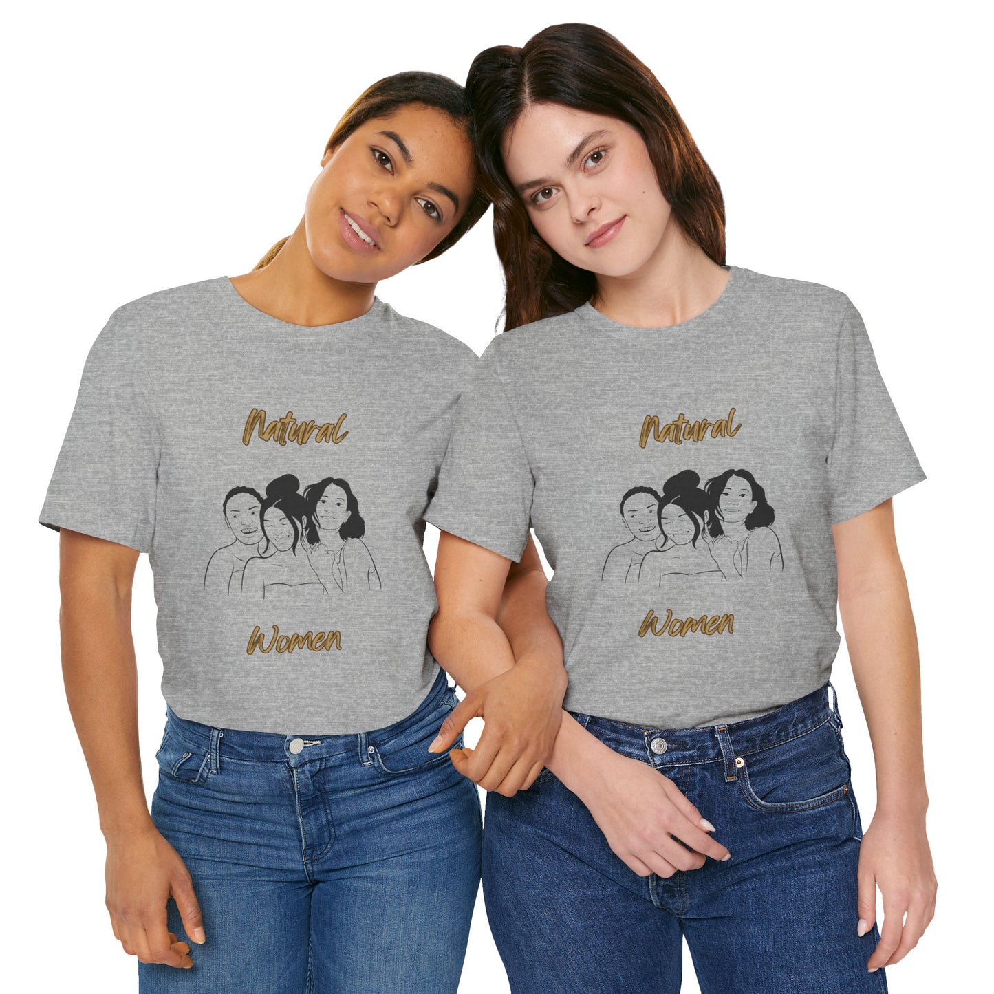 Natural Woman Laughing Friends (BL) Short Sleeve T-Shirt