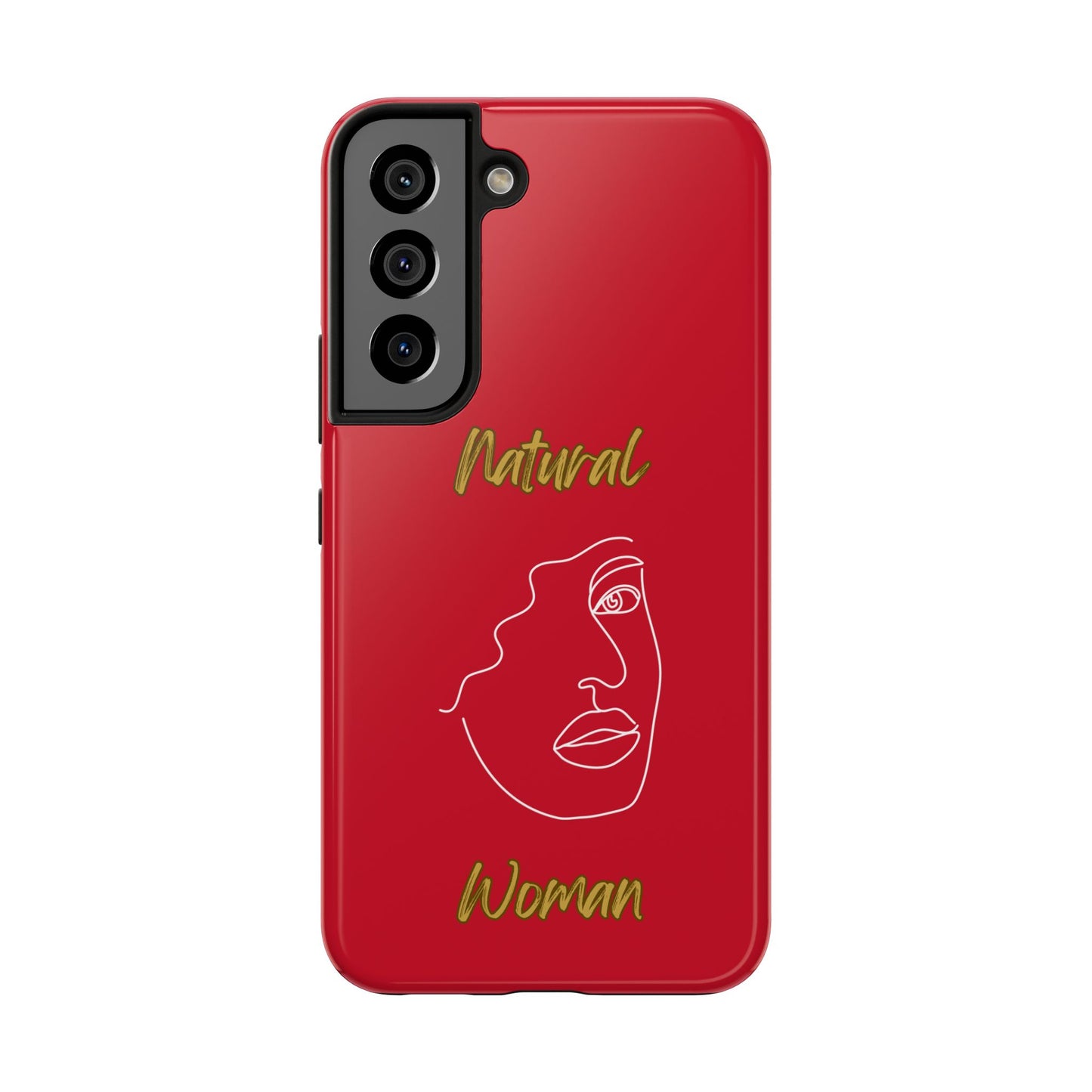 Natural Woman Peekaboo (WL)Tough Phone Cases DARK RED