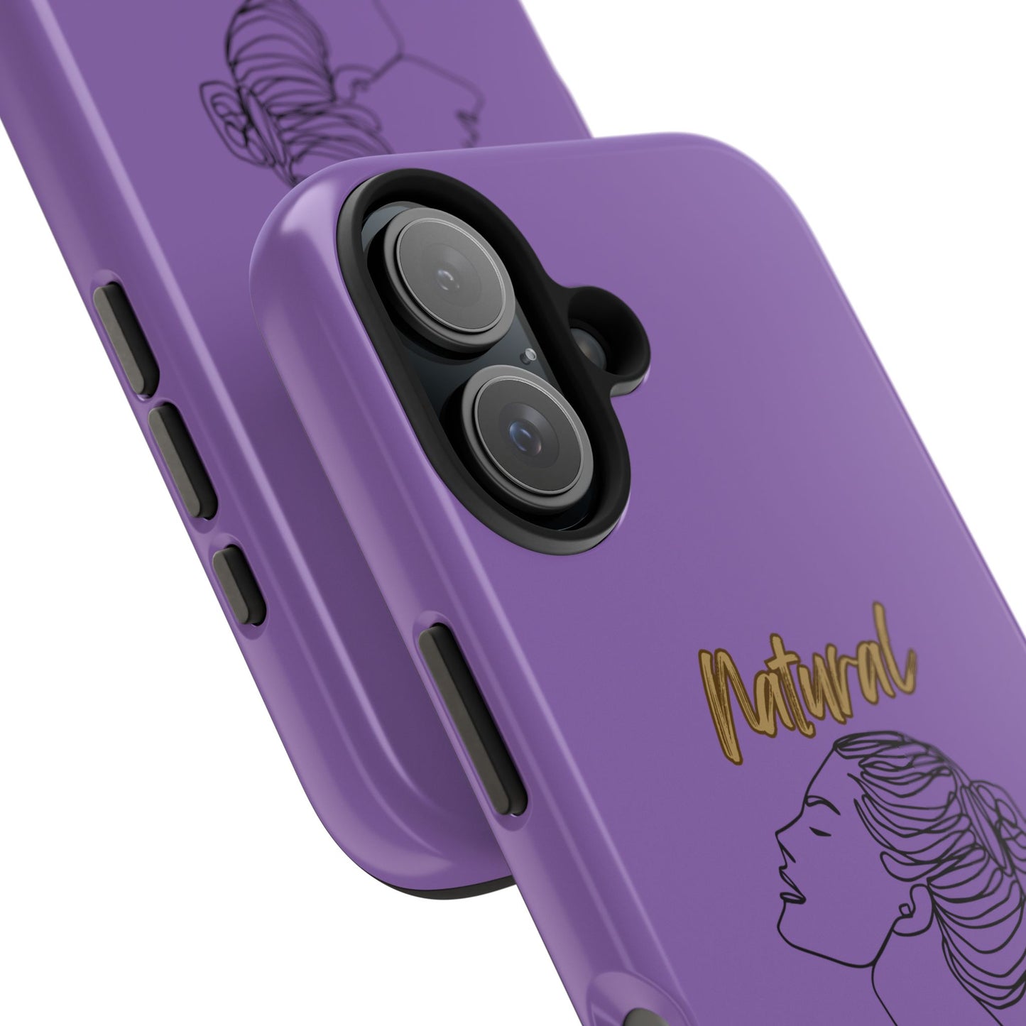 Natural Woman Wet Bun (BL) Tough Phone Cases LIGHT PURPLE