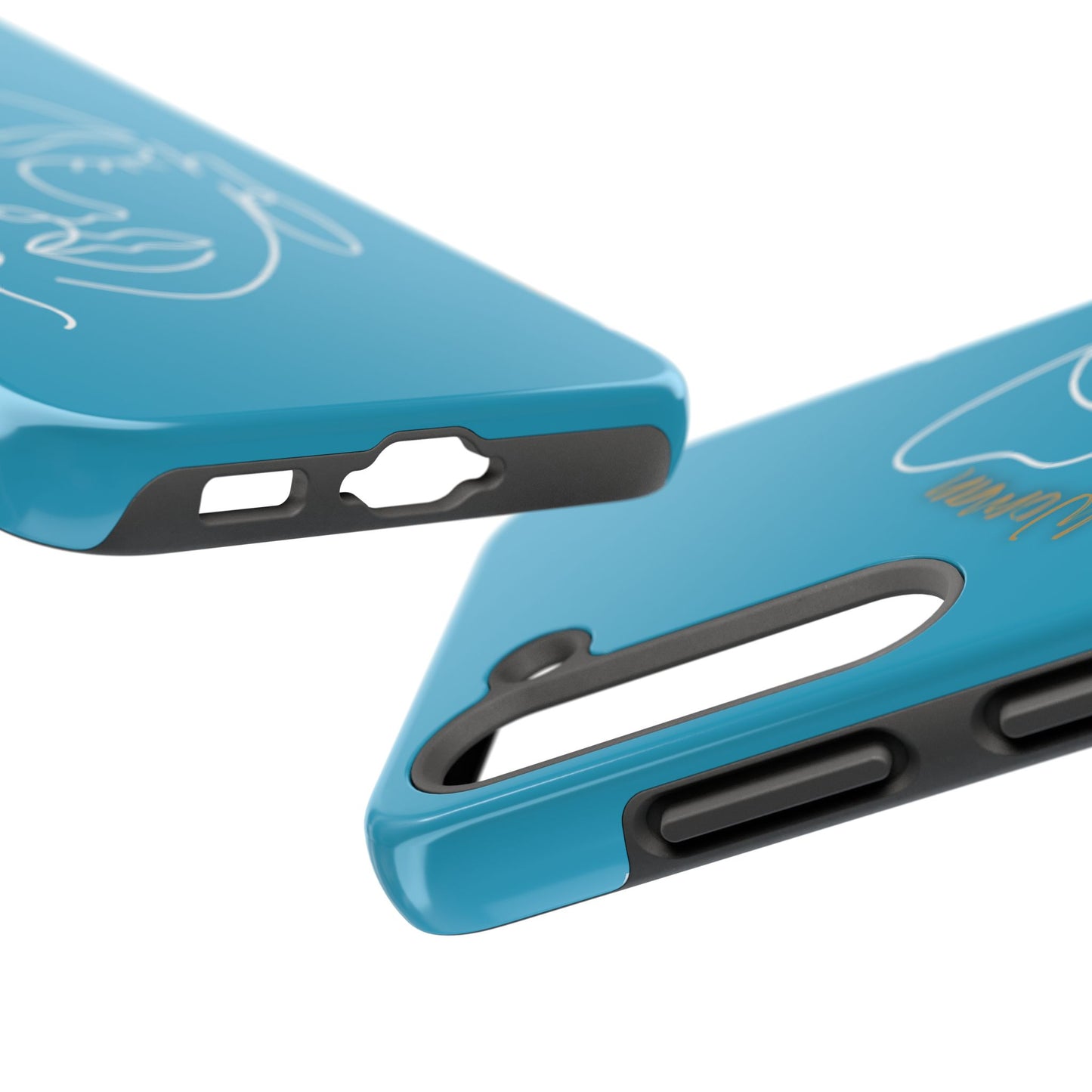 Natural Woman Half Face (WL)Tough Phone Case TURQUOISE