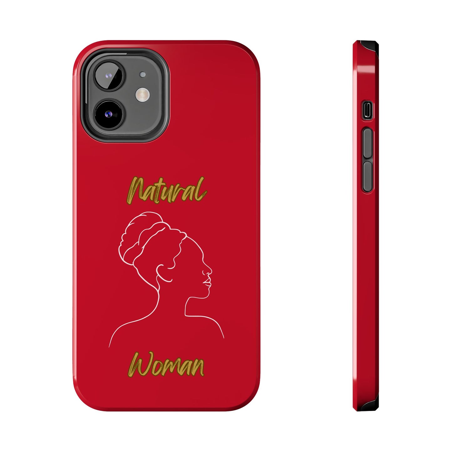 Natural Woman Mixed (WL)Tough Phone Cases DARK RED