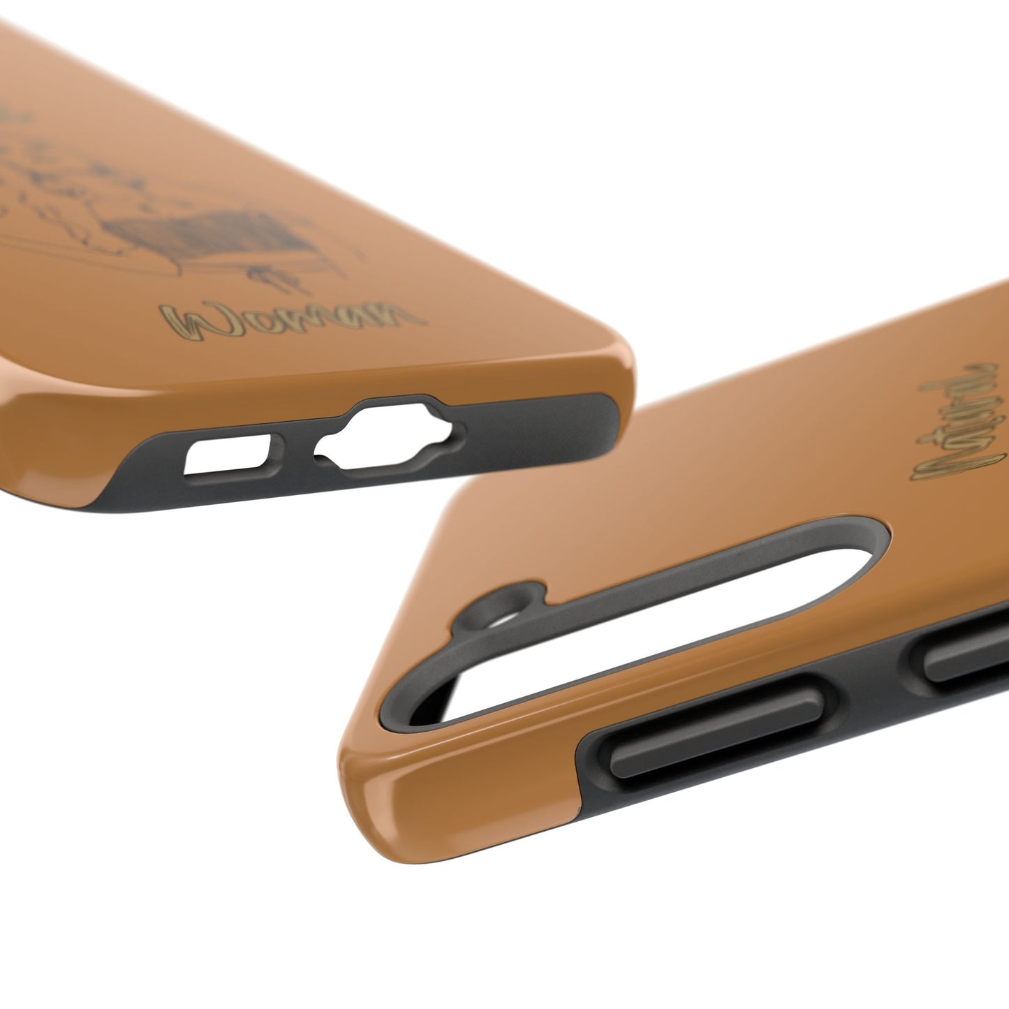 Natural Woman Thinking (BL)Tough Phone Cases LIGHT BROWN