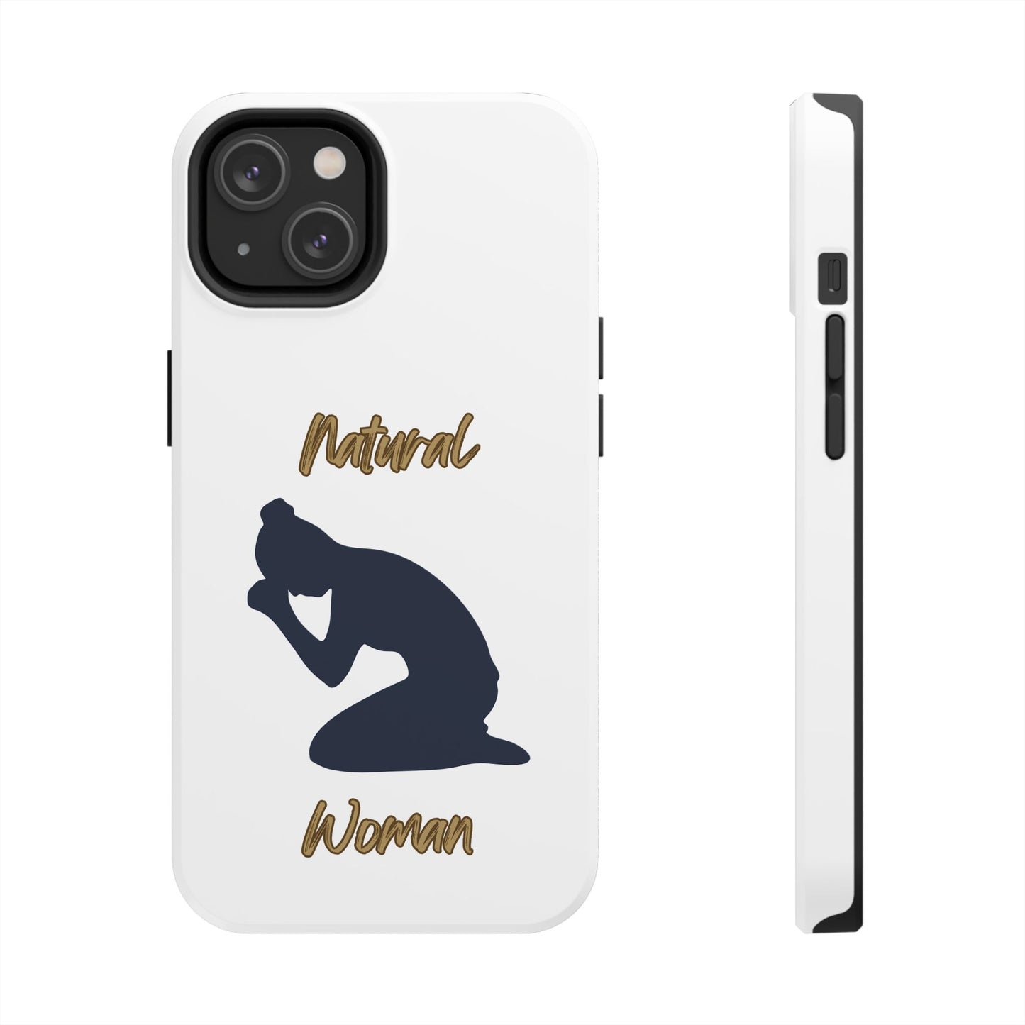 Natural Woman Pray (BL)Tough Phone Cases WHITE