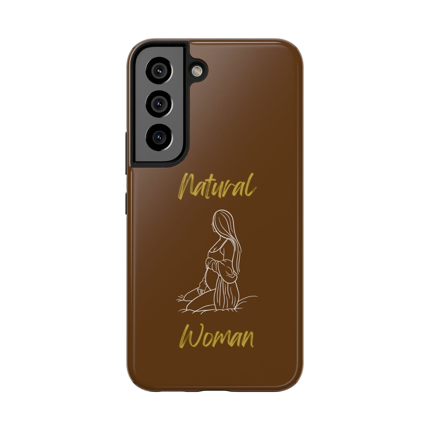 Natural Woman Expecting (WL)Tough Phone Cases BROWN