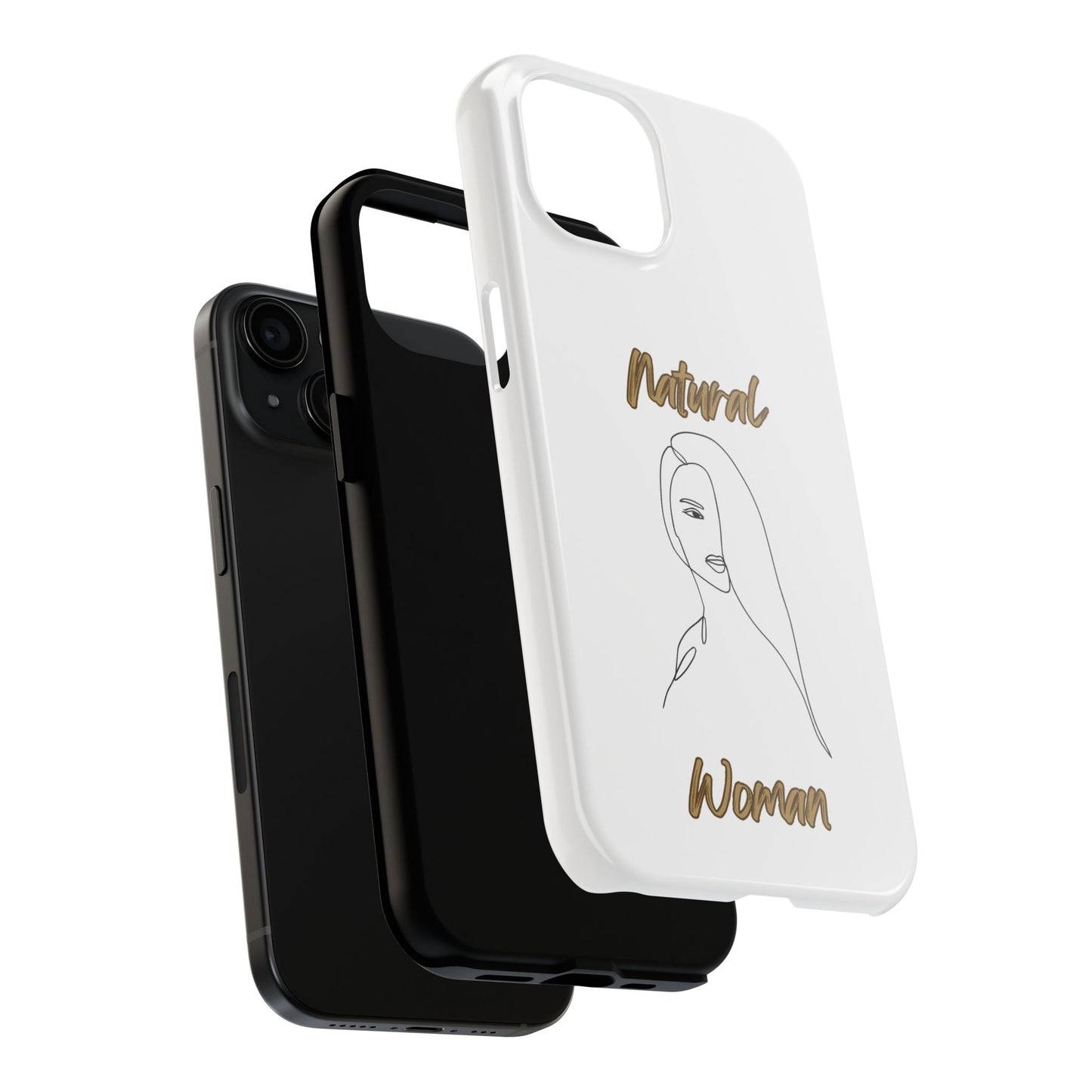 Natural Woman Covered Eye (BL)Tough Phone Cases WHITE