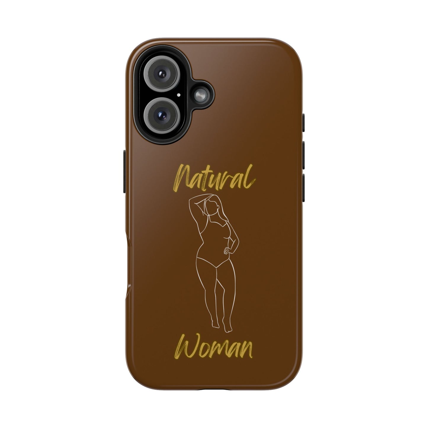 Natural Woman Looking Good (WL)Tough Phone Cases BROWN