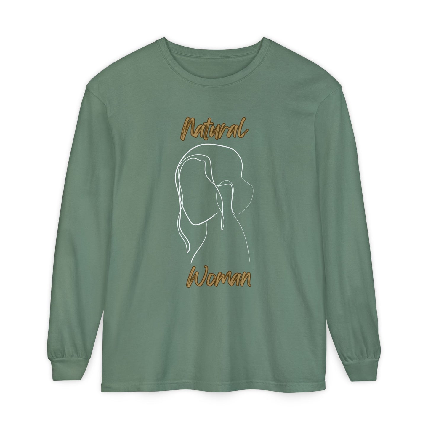 Natural Woman Hanging Hair (WL)  Long Sleeve T-Shirt