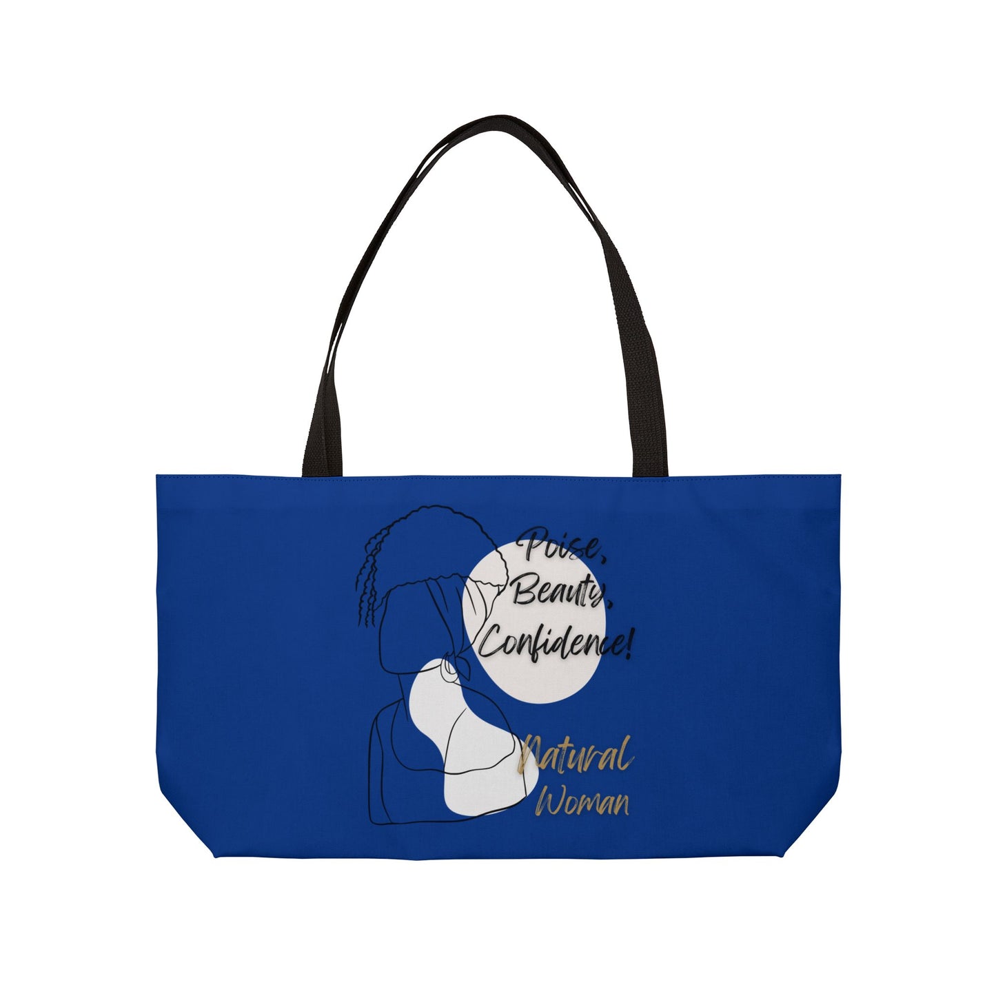 Natural Woman Puff (BL) Weekender Tote Bag DARK BLUE