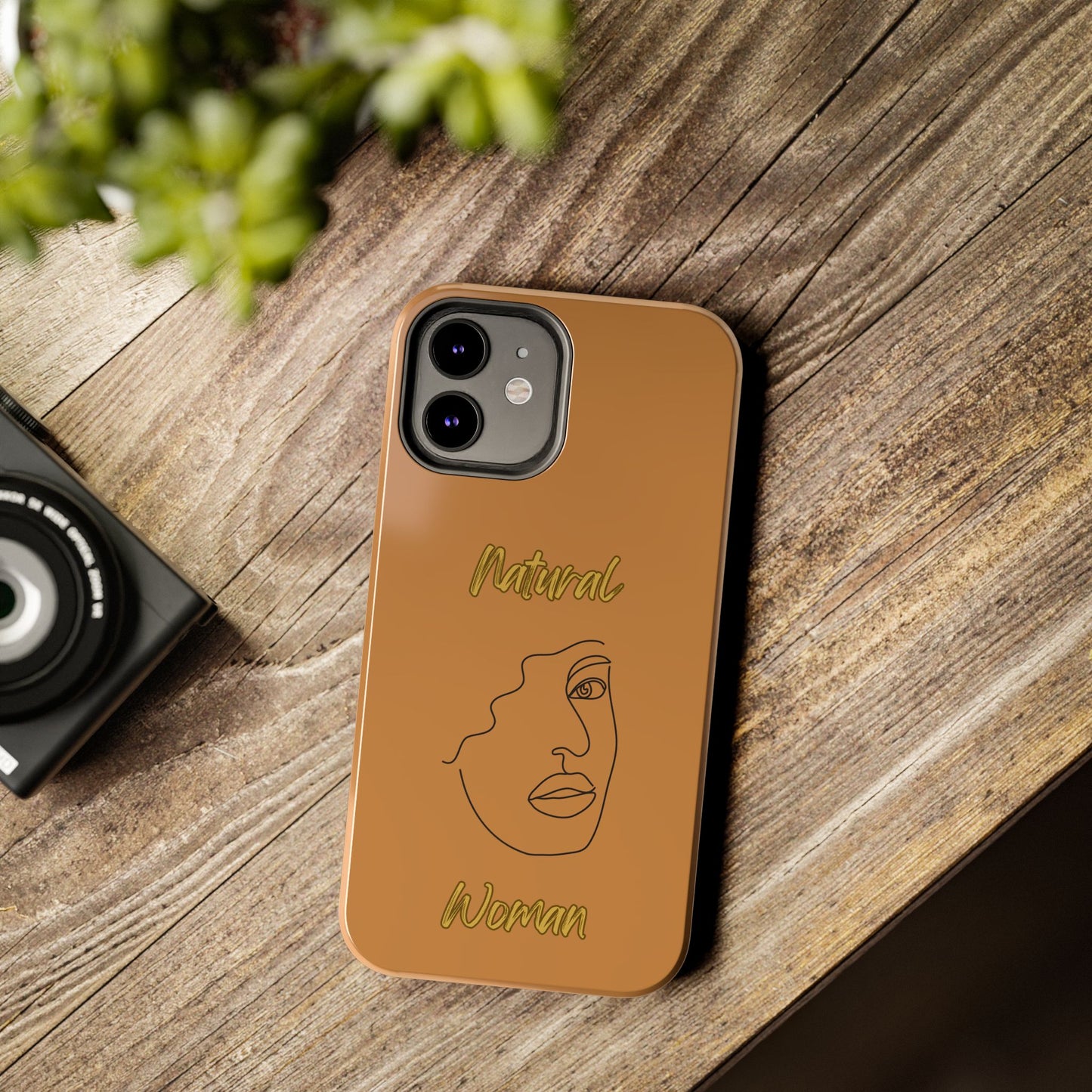 Natural Woman Peekaboo (BL)Tough Phone Cases LIGHT BROWN