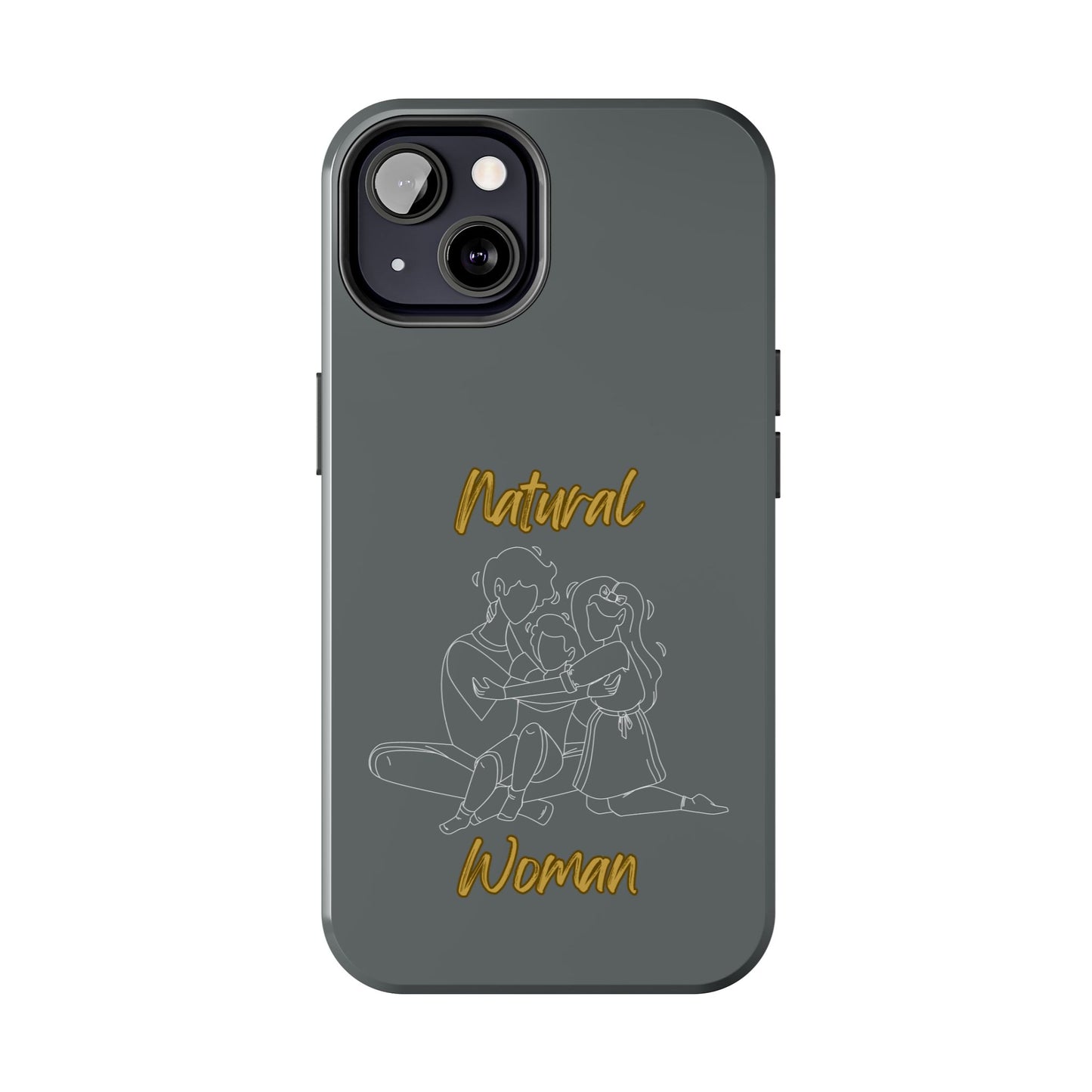 Natural Woman Bear Hugs (WL) Tough Phone Cases DARK GREY