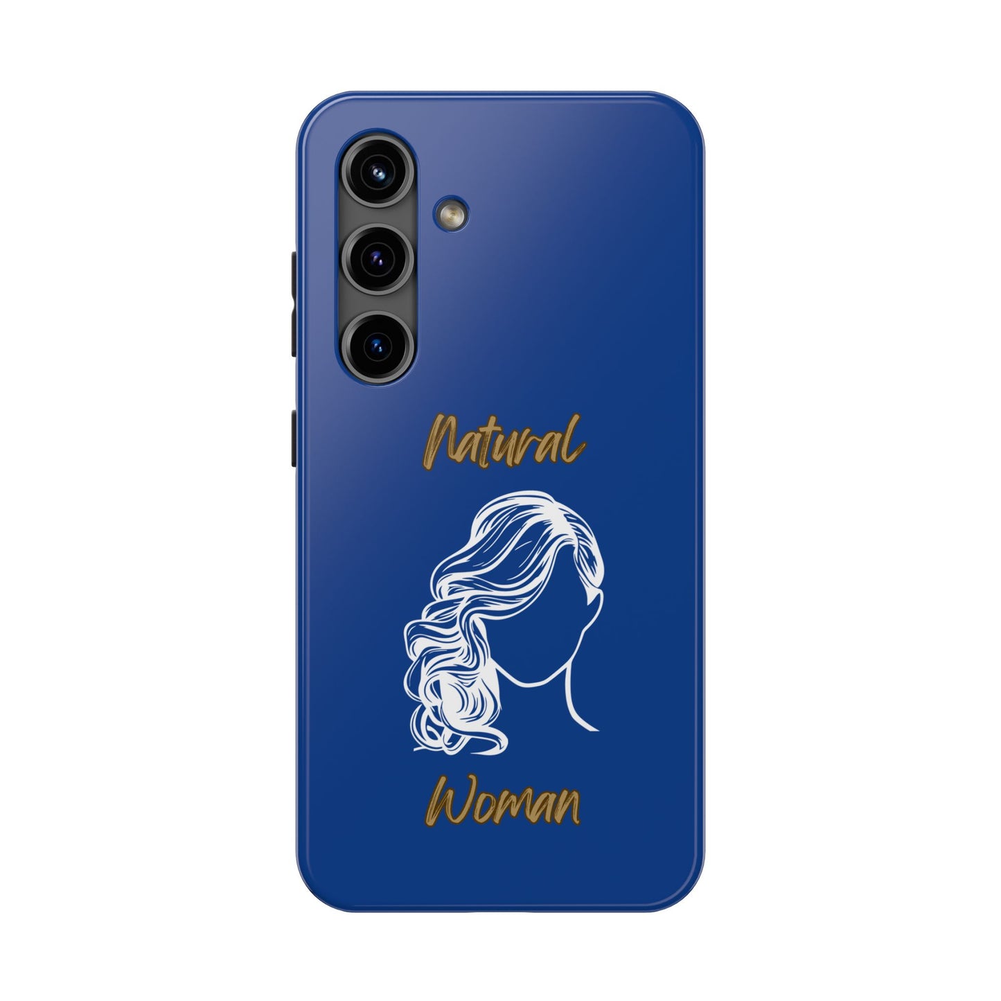 Natural Woman Long Curl (WL)Tough Phone Cases DARK BLUE