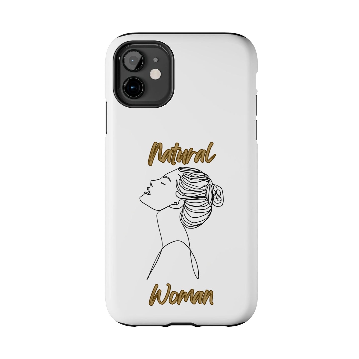 Natural Woman Wet Bun (BL) Tough Phone Cases WHITE