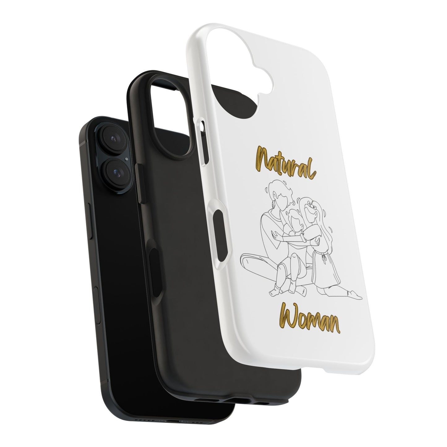 Natural Woman Bear Hugs (BL) Tough Phone Cases WHITE